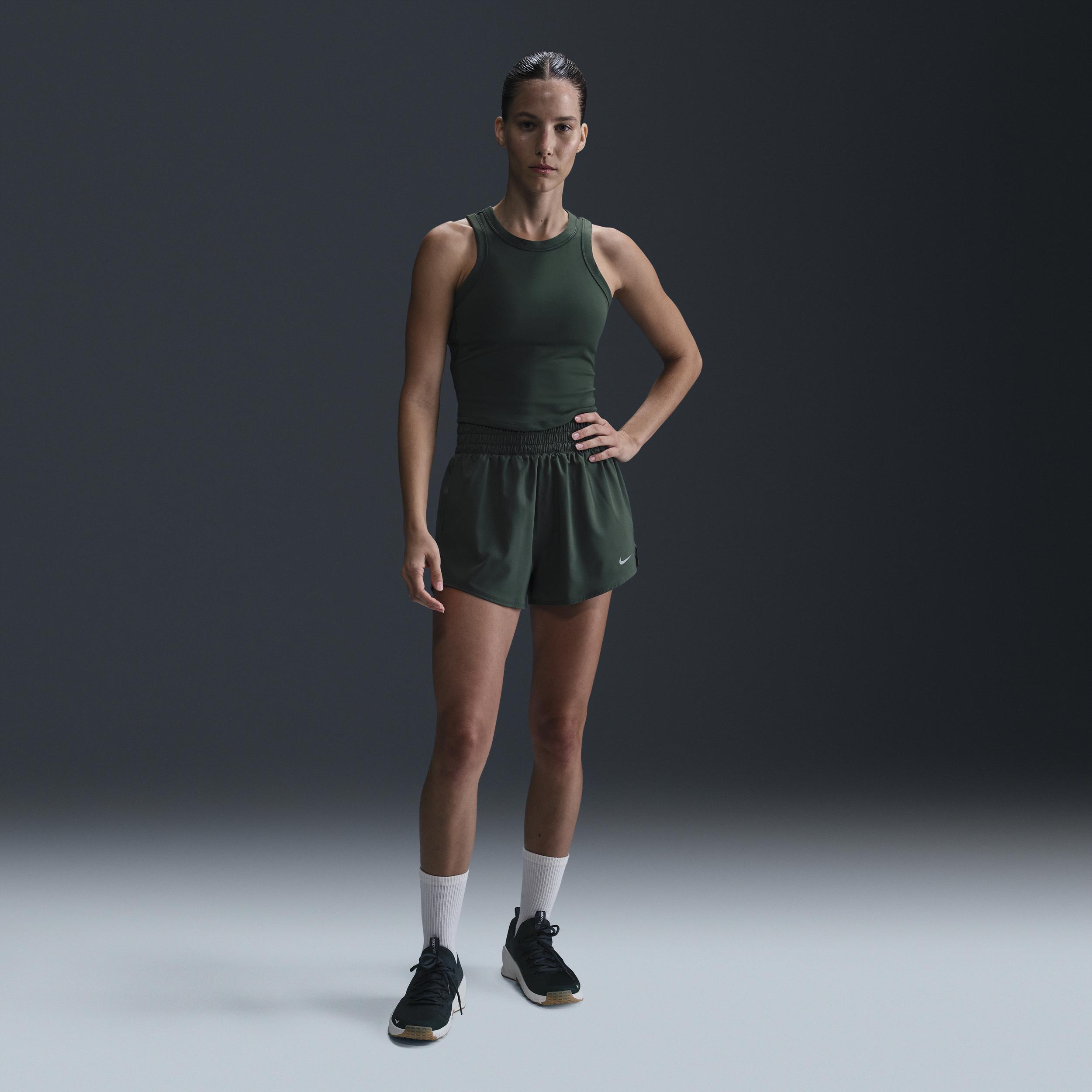 Nike One Fitted Women's Dri-FIT Cropped Tank Top Product Image