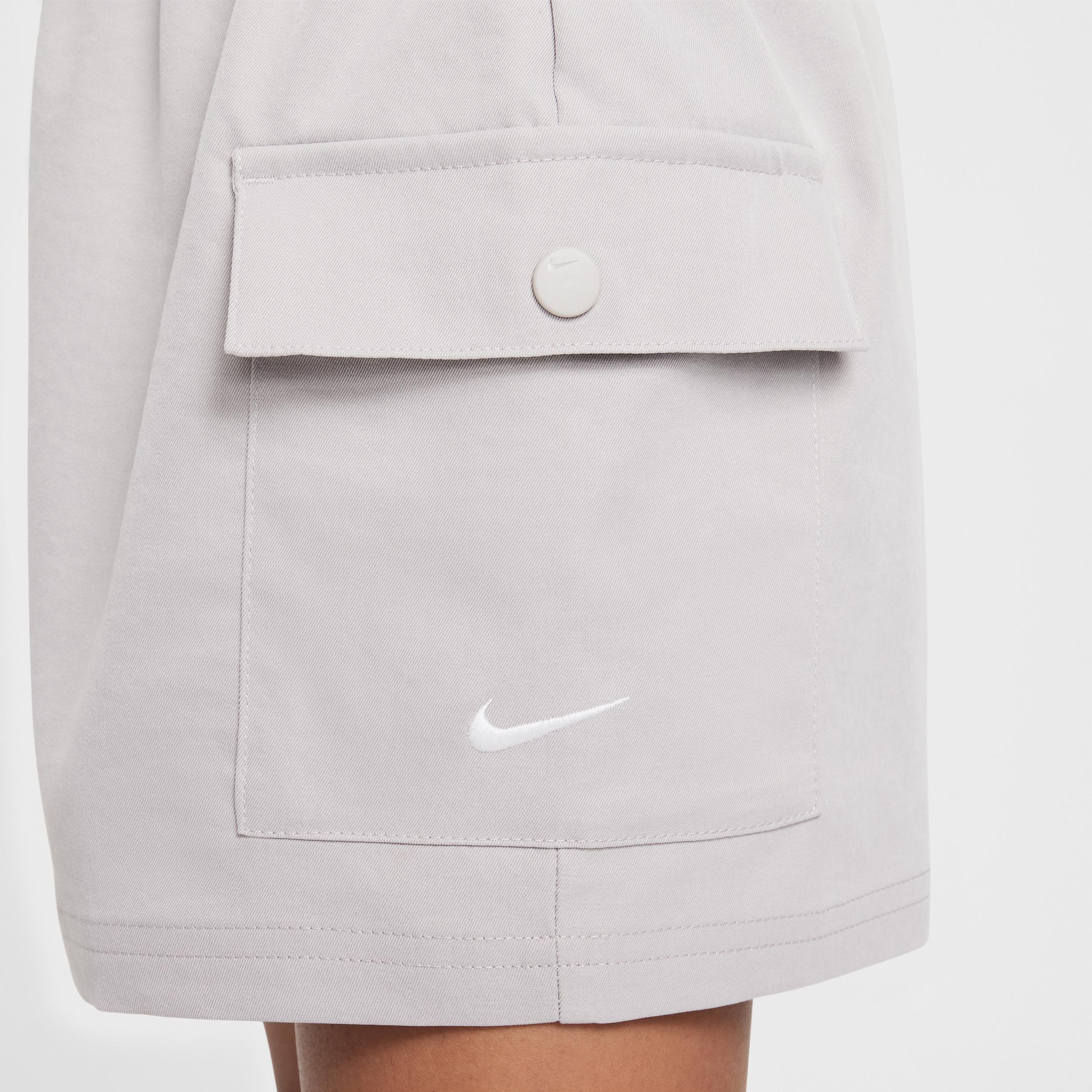 Unisex Nike Sportswear Girls Woven Cargo Shorts | HF8178-009 Product Image