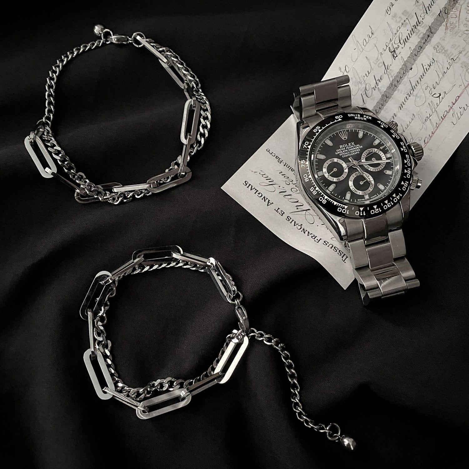 DOUBLE LAYER CHAIN BRACELET Product Image