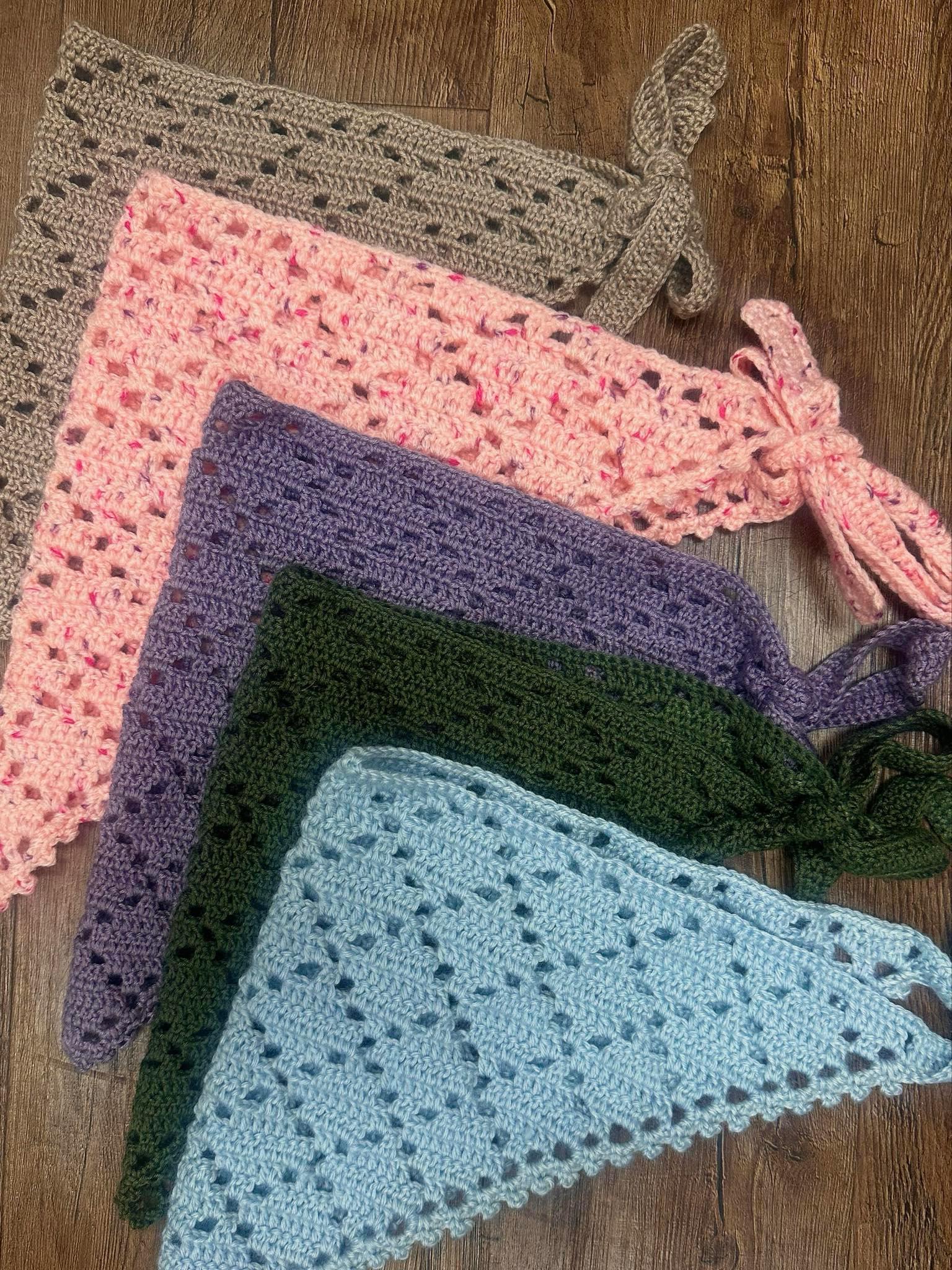 Hand Crocheted Headscarf, Multiple Styles Product Image