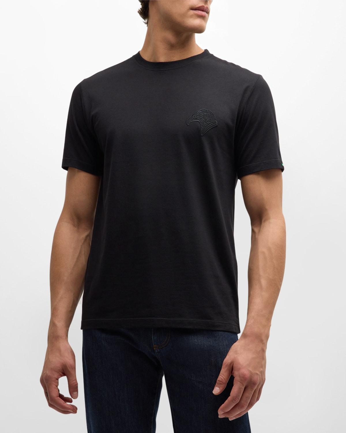 Mens Cotton Embroidered T-Shirt Product Image