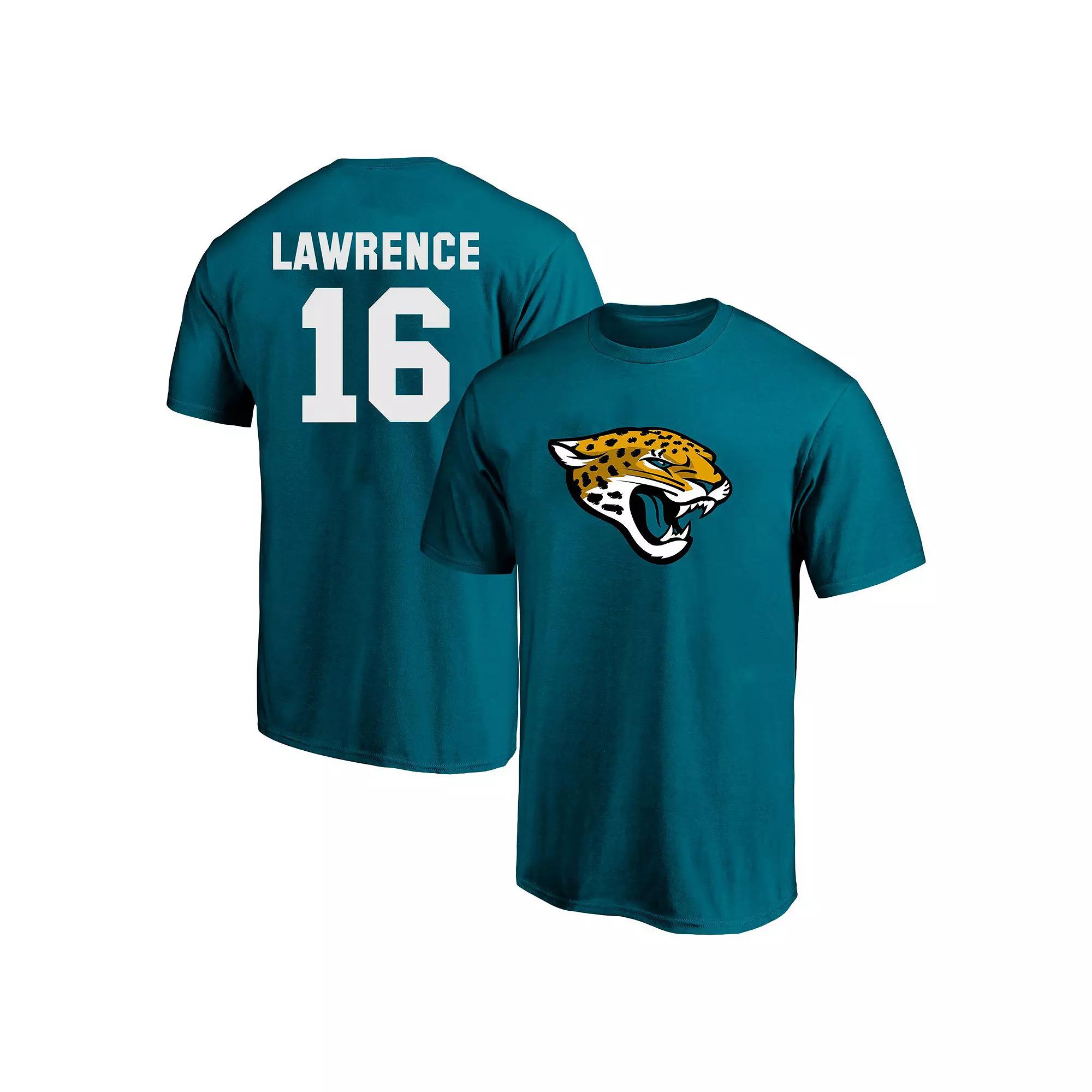Men's Fanatics Trevor Lawrence Teal Jacksonville Jaguars Big & Tall Player Name & Number T-Shirt,  Product Image