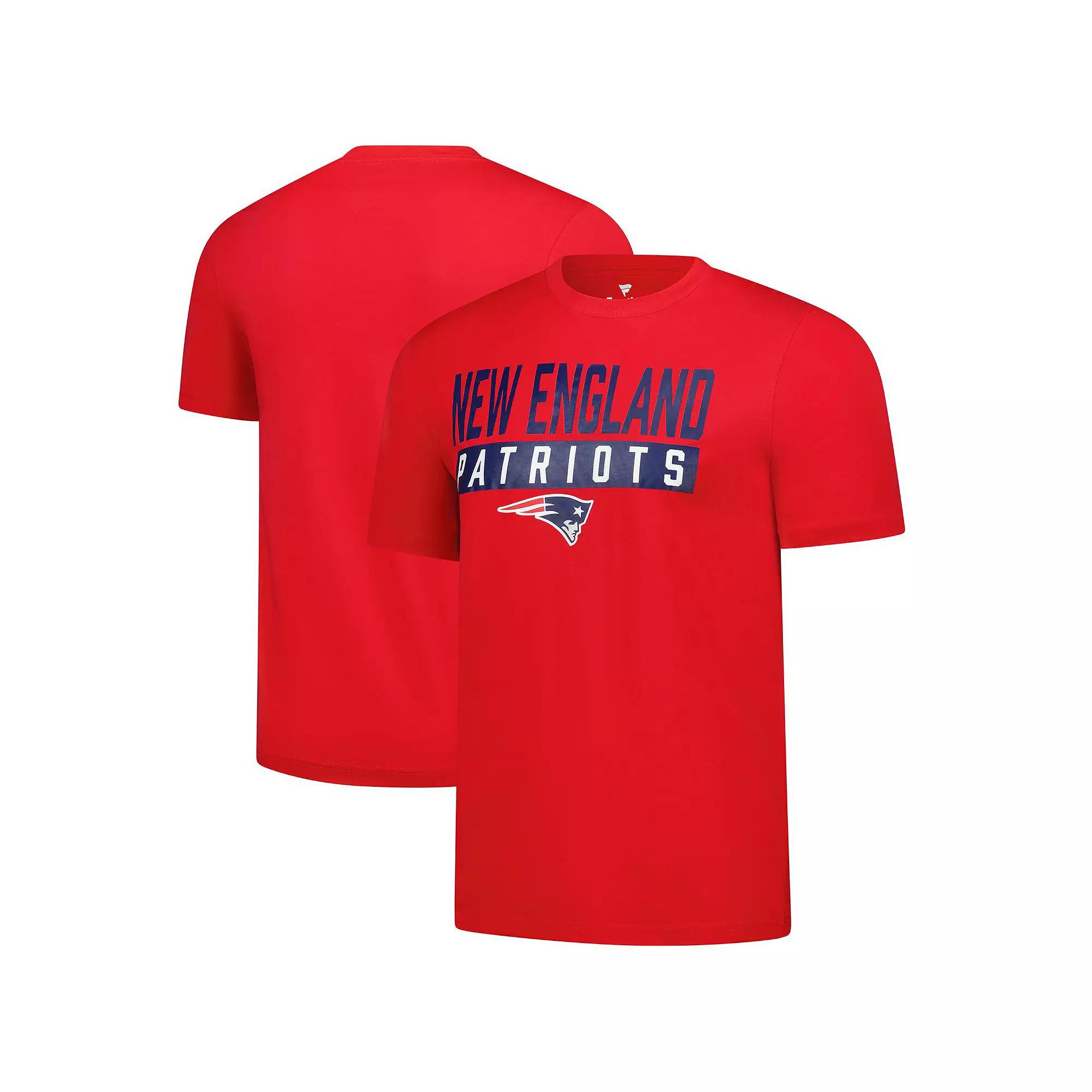 Men's Fanatics  Red New England Patriots T-Shirt, Size: Large Product Image