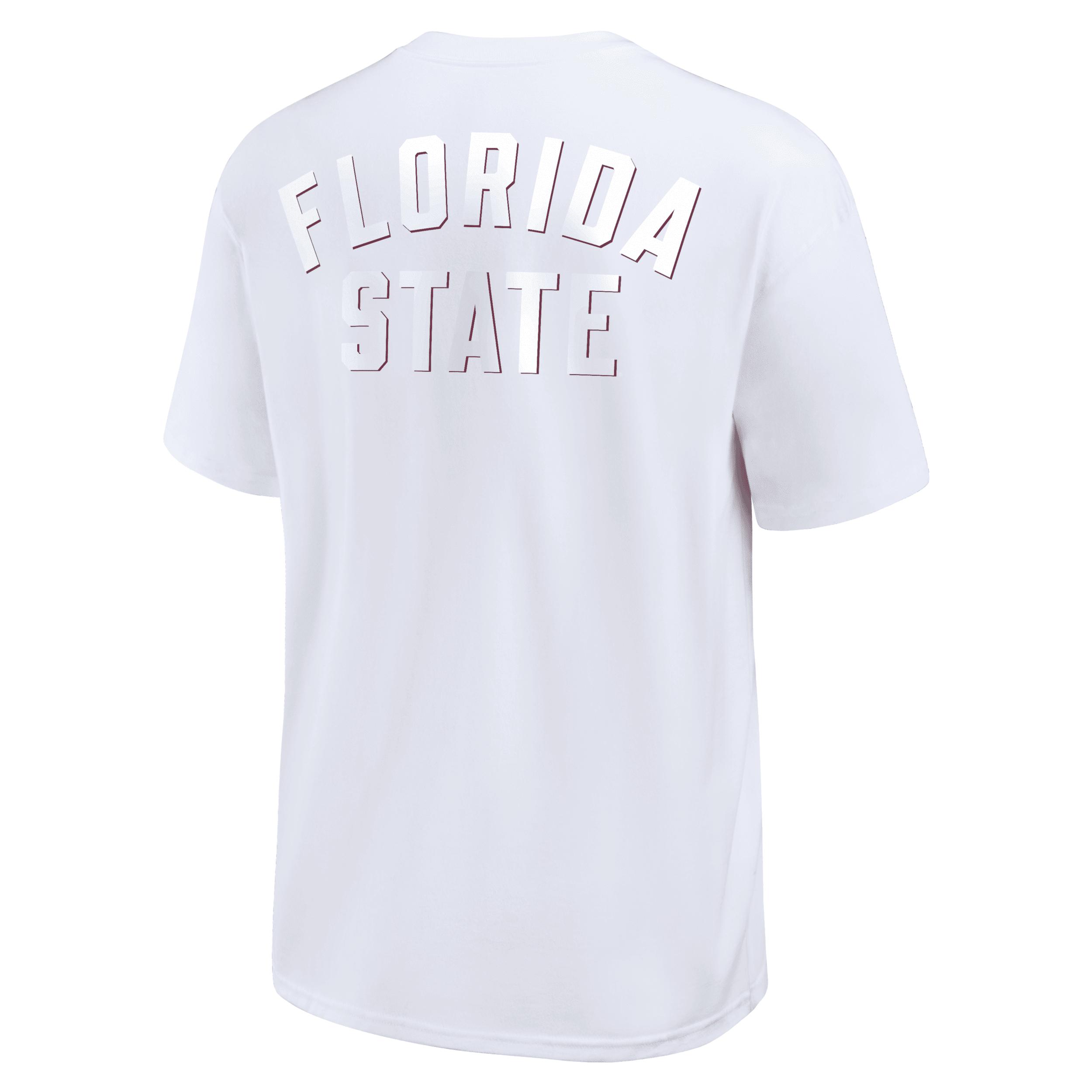 Men's Nike White Florida State Seminoles 2-Hit Statement Max90 T-Shirt,  Product Image
