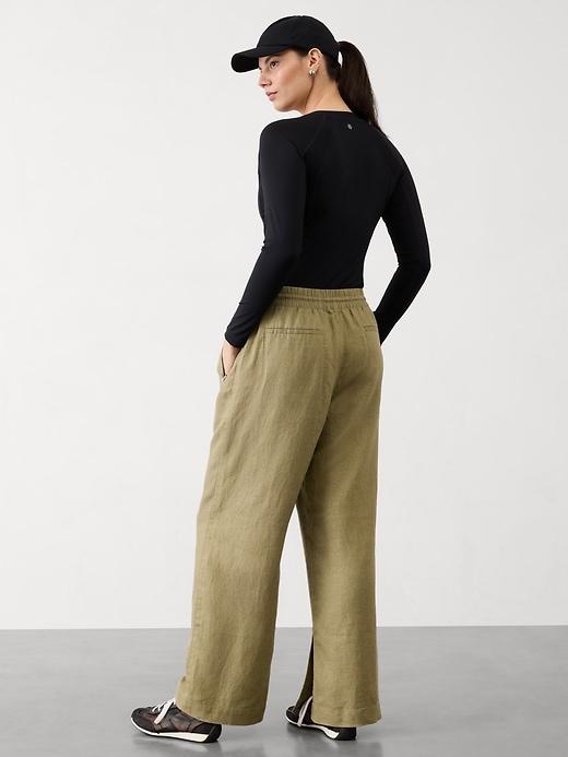 Retreat Linen High Rise Wide Leg Pant Product Image
