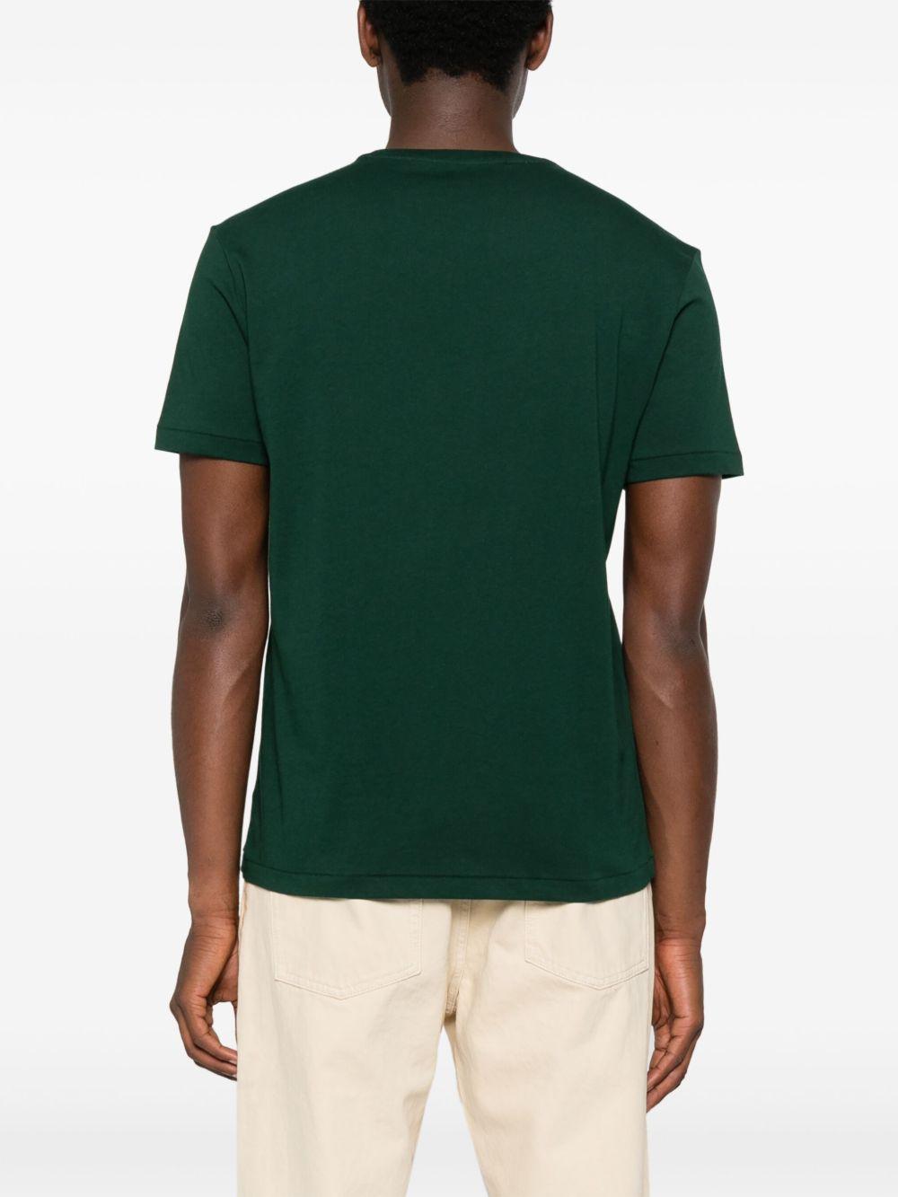 crest-embroidered T-shirt Product Image