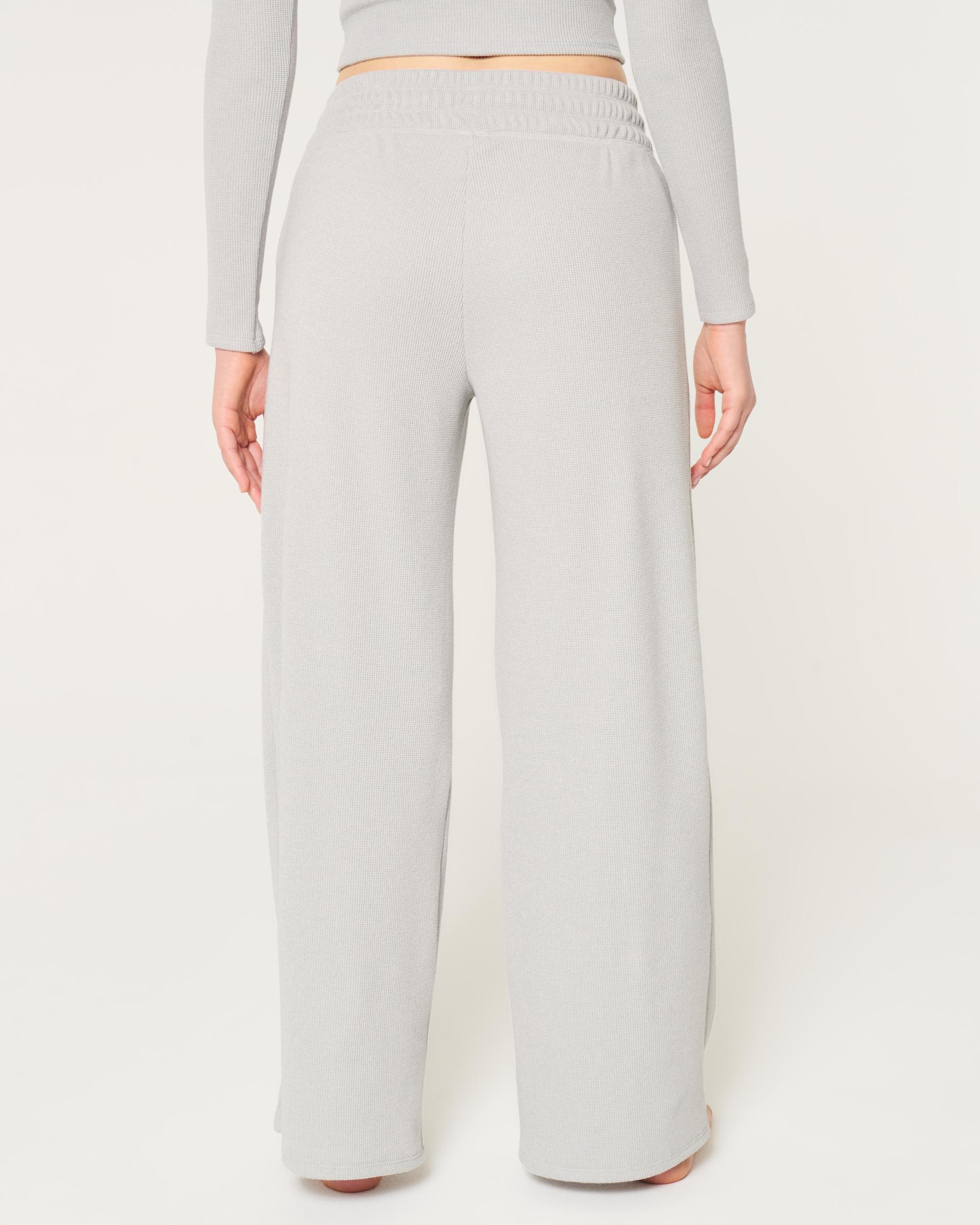 Gilly Hicks Waffle Wide-Leg Pants Product Image