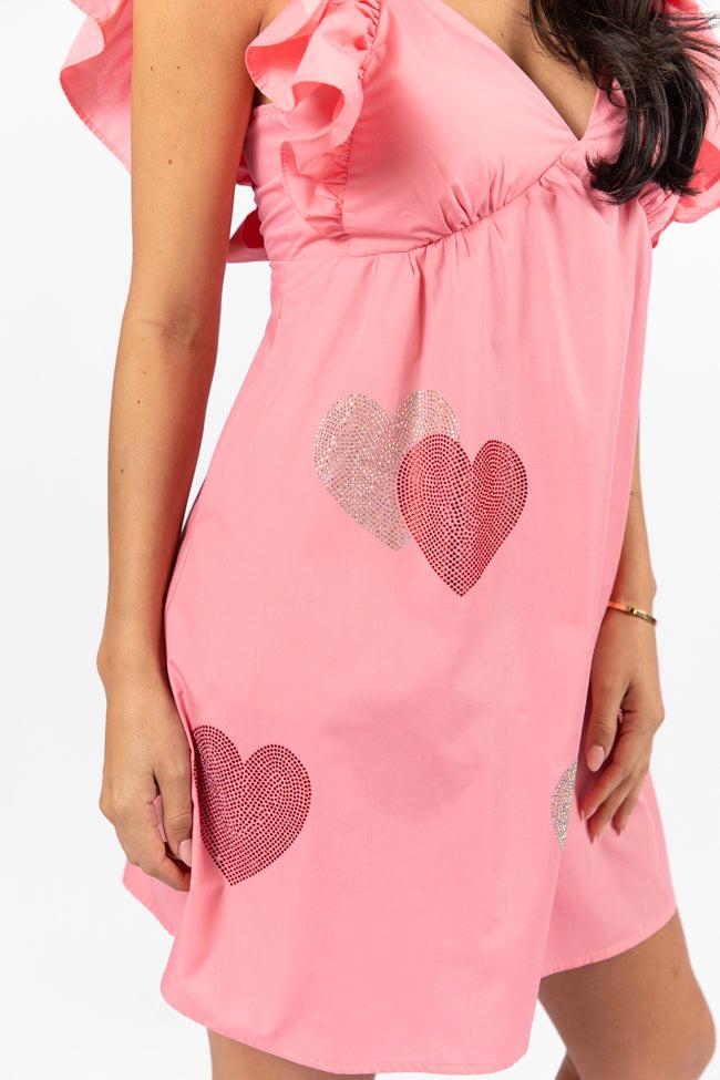 Heart and Soul Pink Babydoll Dress FINAL SALE Product Image