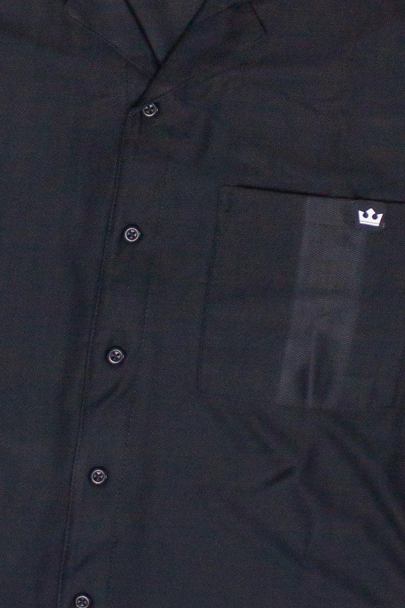 Micro Herringbone Knit Button Up Shirt Product Image