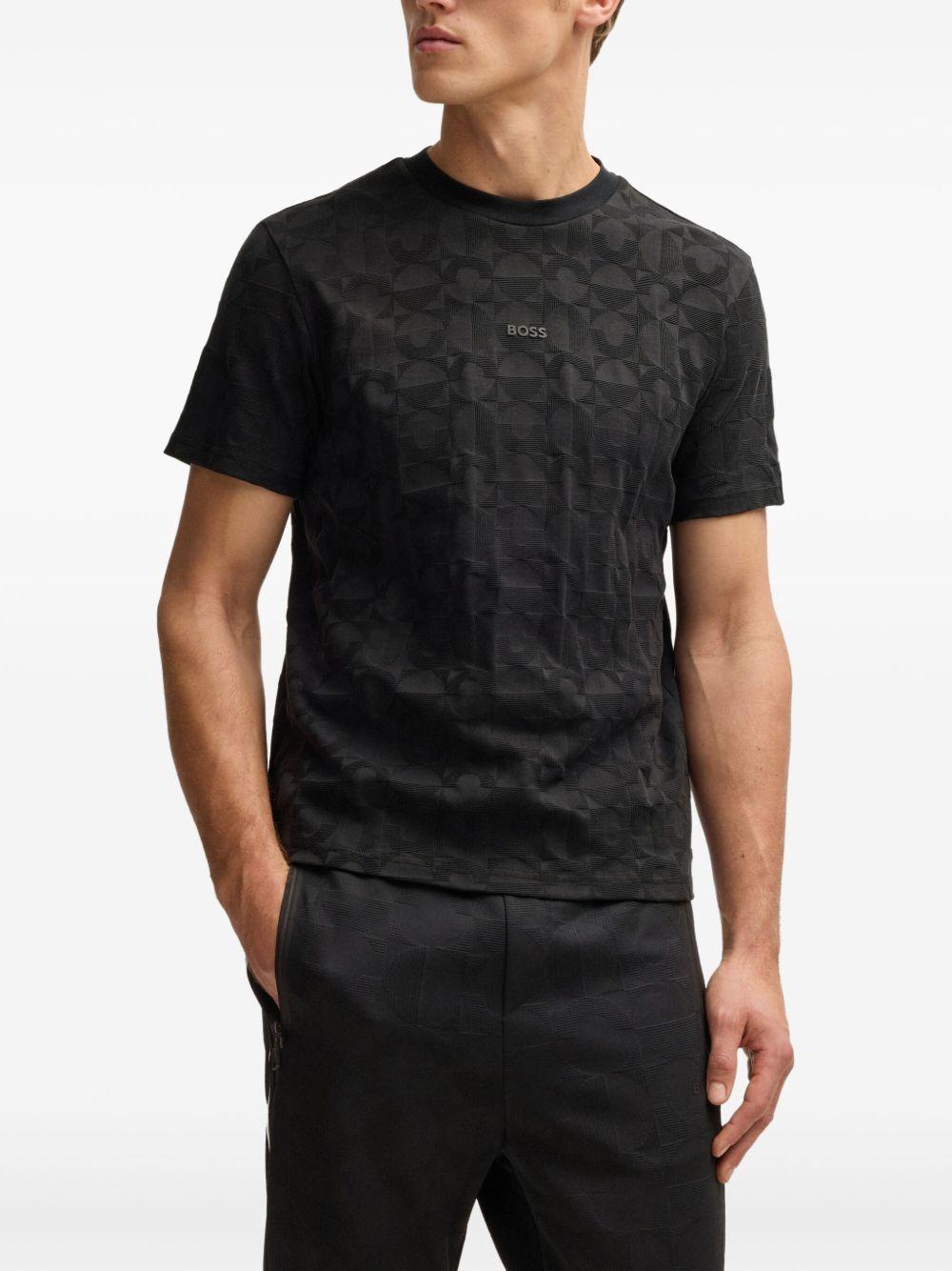 geometric-jacquard T-shirt Product Image
