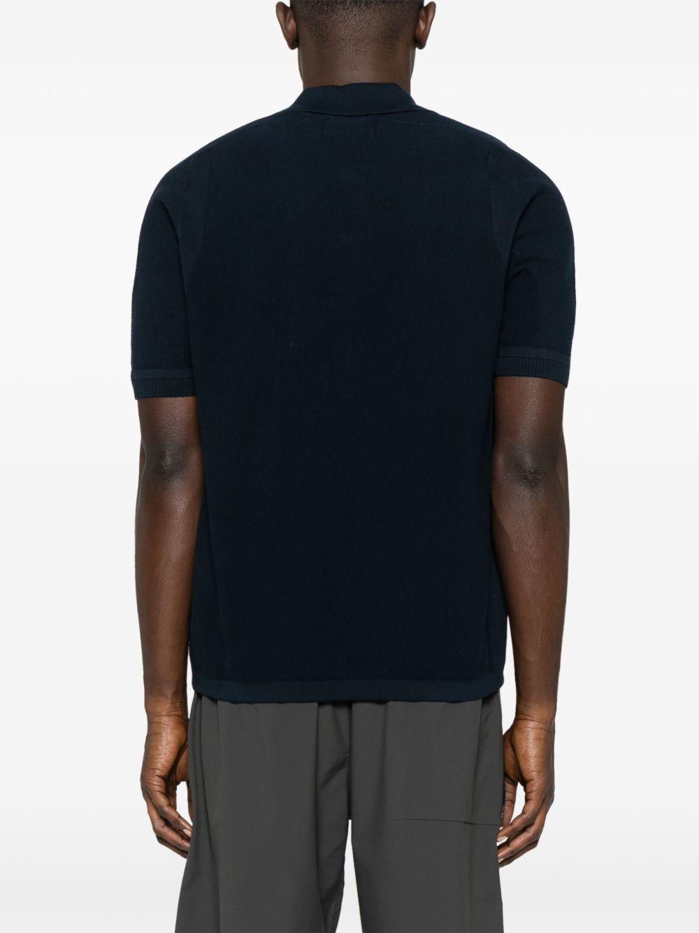 waffle-knit polo shirt Product Image