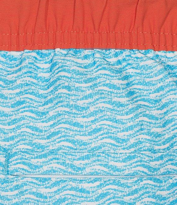 Roundtree & Yorke Textured Wave 8#double; Swim Trunks Product Image