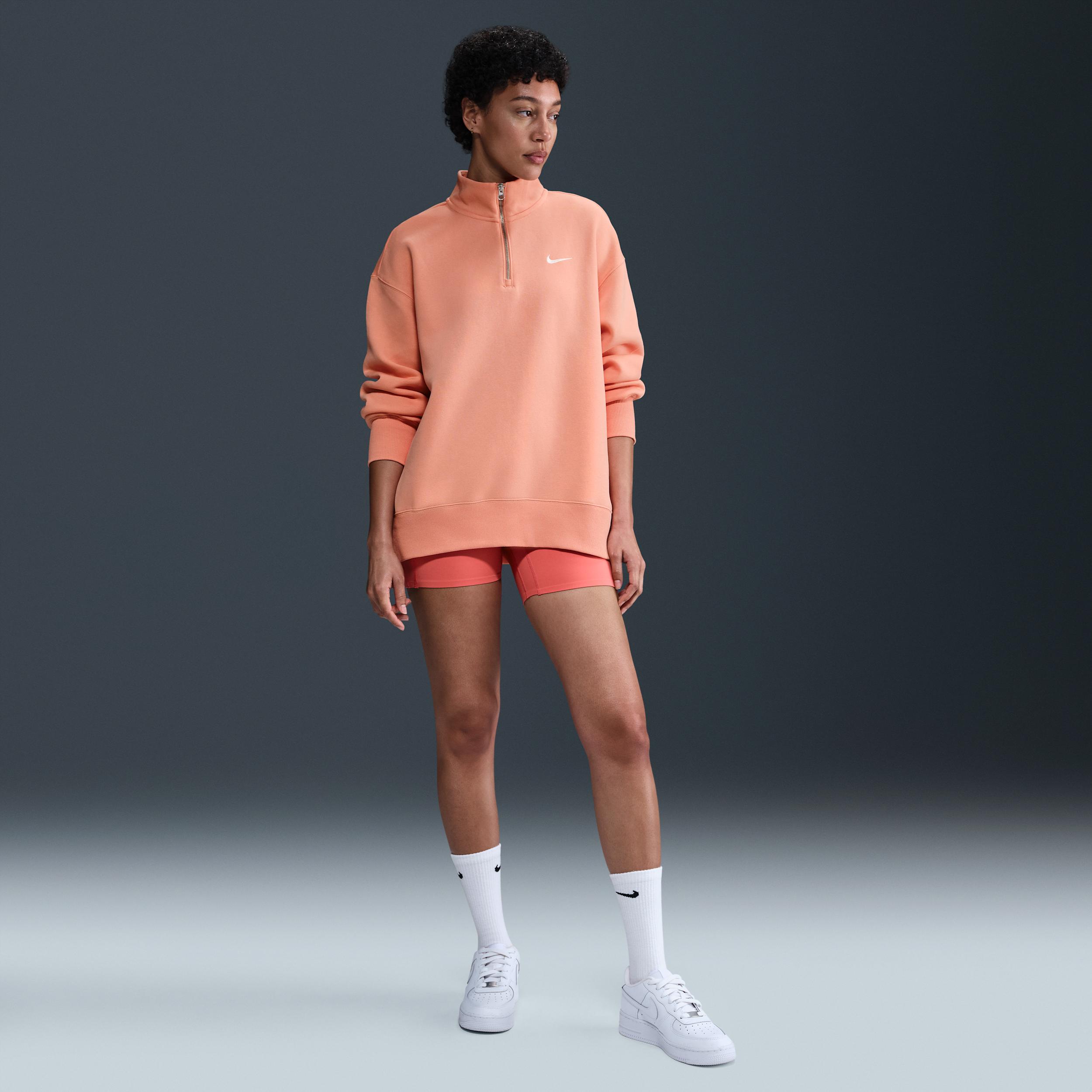 Women's Nike Sportswear Phoenix Fleece Oversized 1/4-Zip Long Sweatshirt Product Image