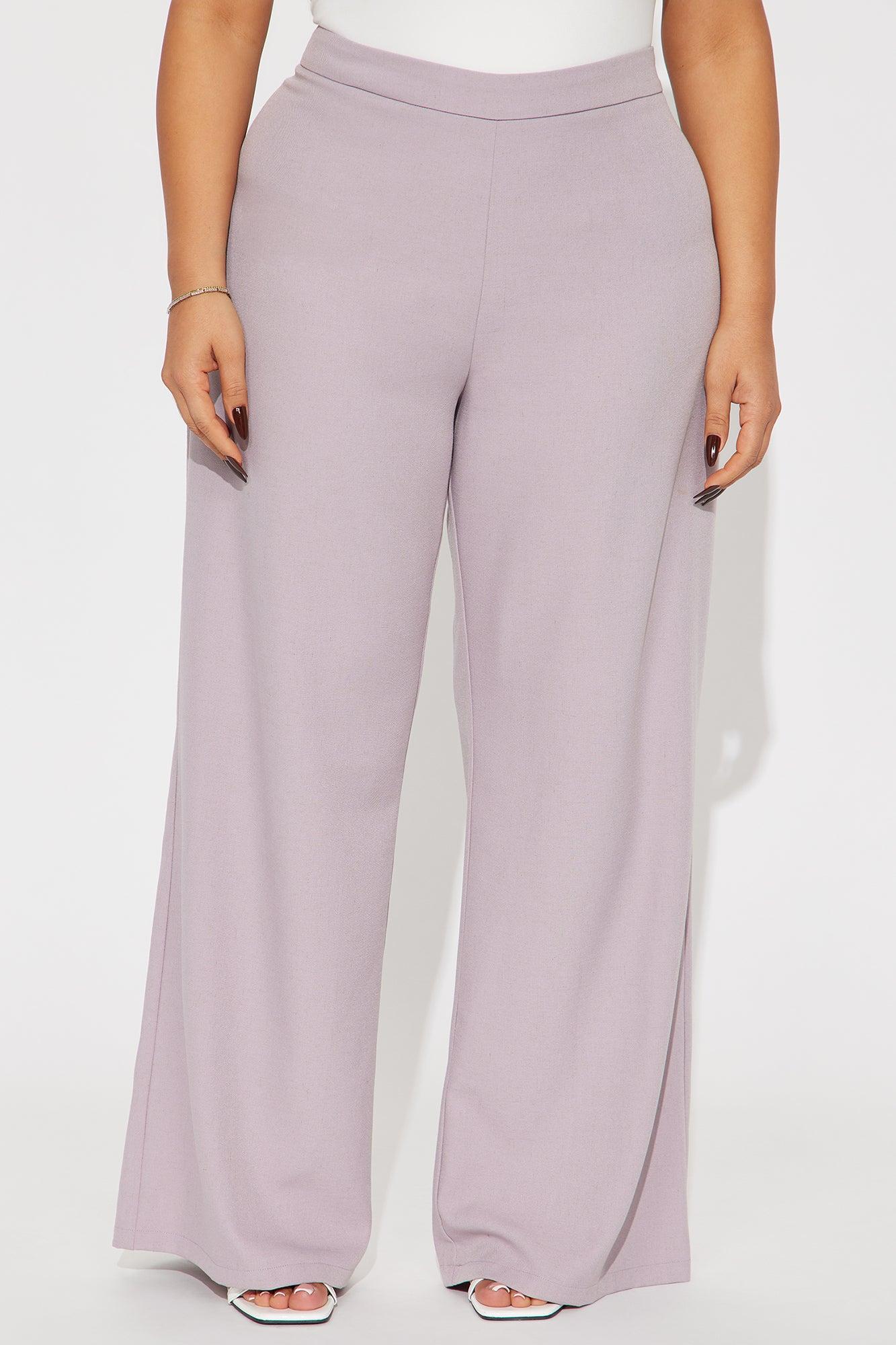 Patty Wide Leg Trouser - Lavender Product Image