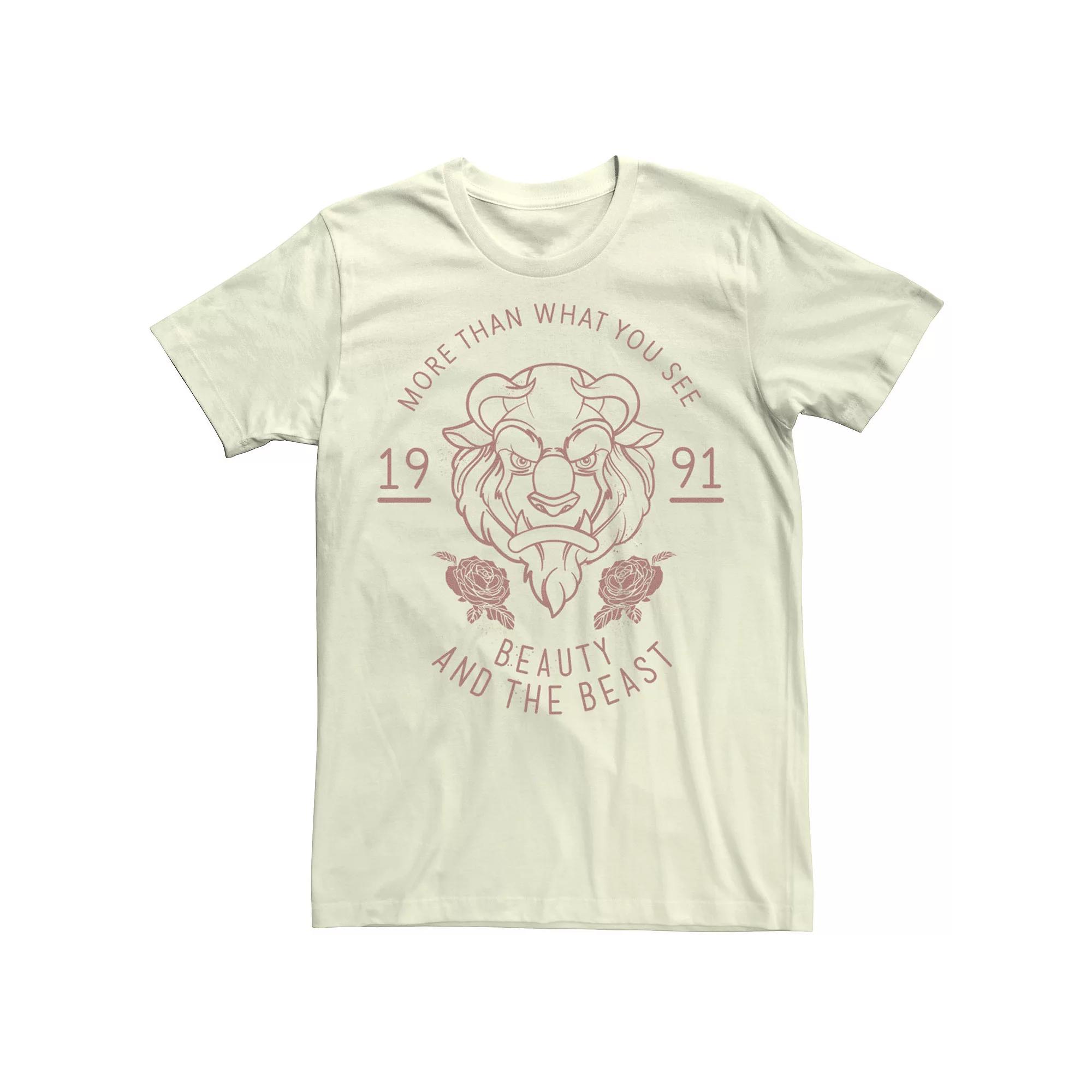 Disney's Beauty And The Beast Men's 1991 Tee,  Product Image
