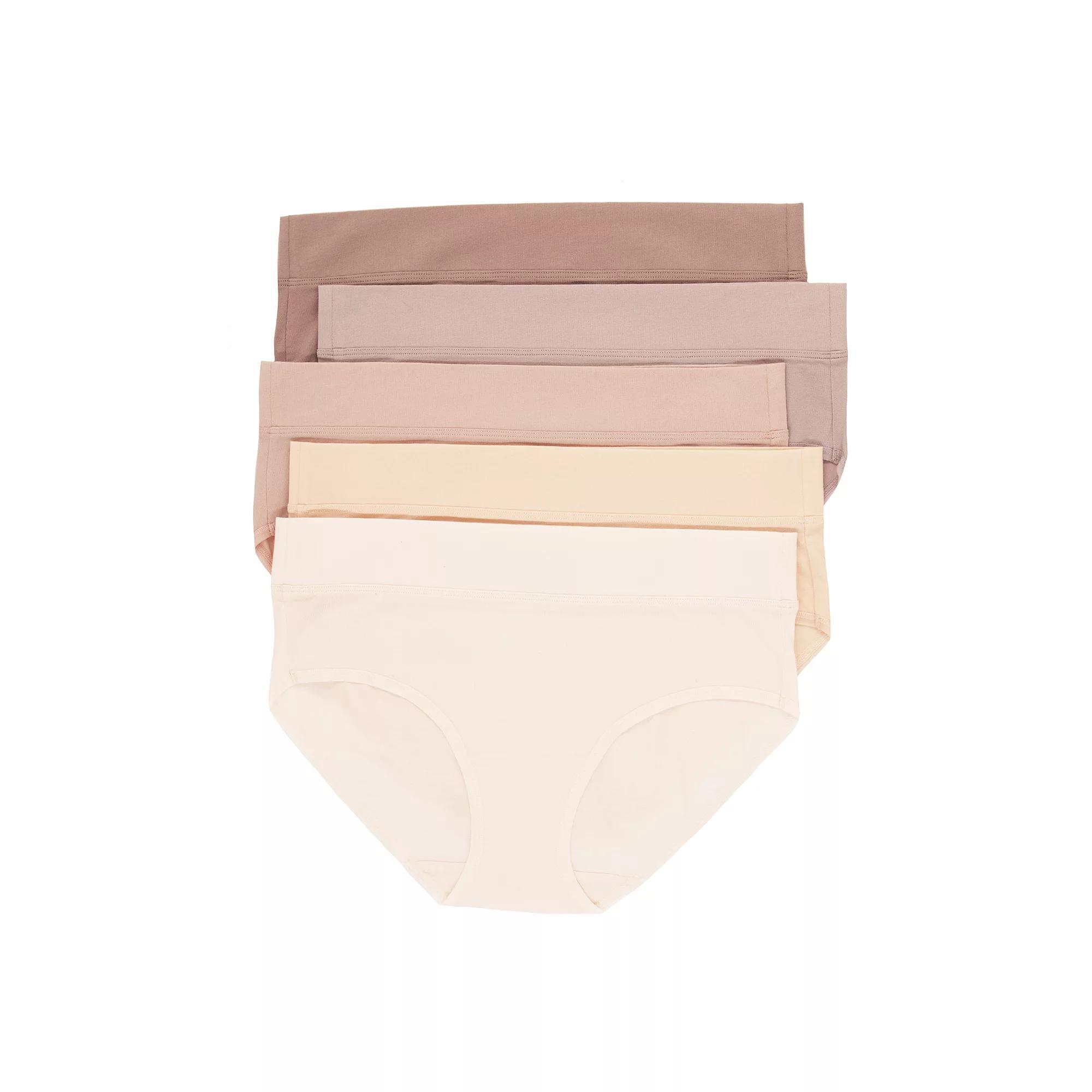 Women's Jezebel Pima Cotton Hipster Panty 4831P5 5-Pack, Size: Small, Sun Kissed Neutrals Product Image