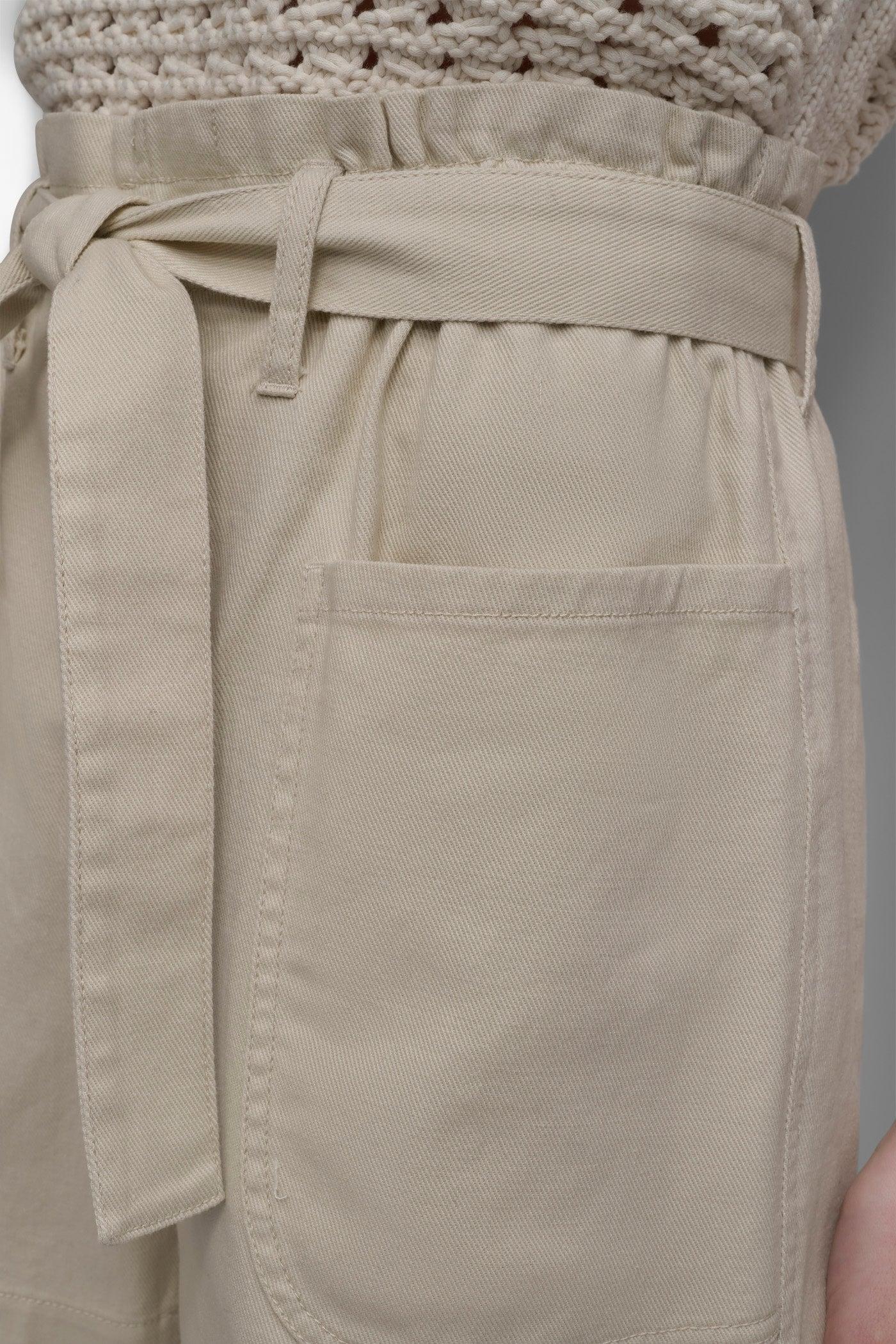 HIGH WAIST PAPER BAG SHORT WITH SELF BELT Product Image