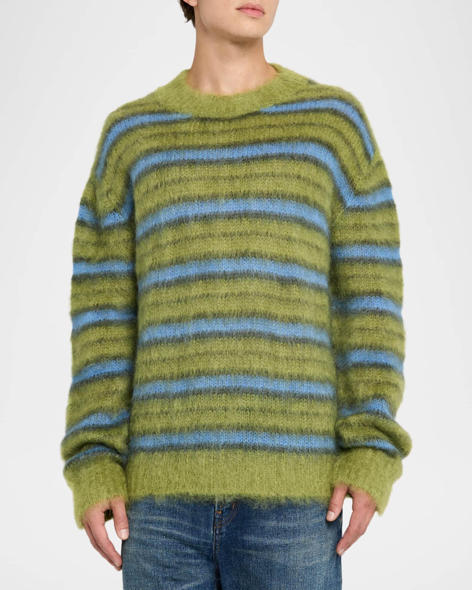 Men's Mohair Striped Sweater Product Image