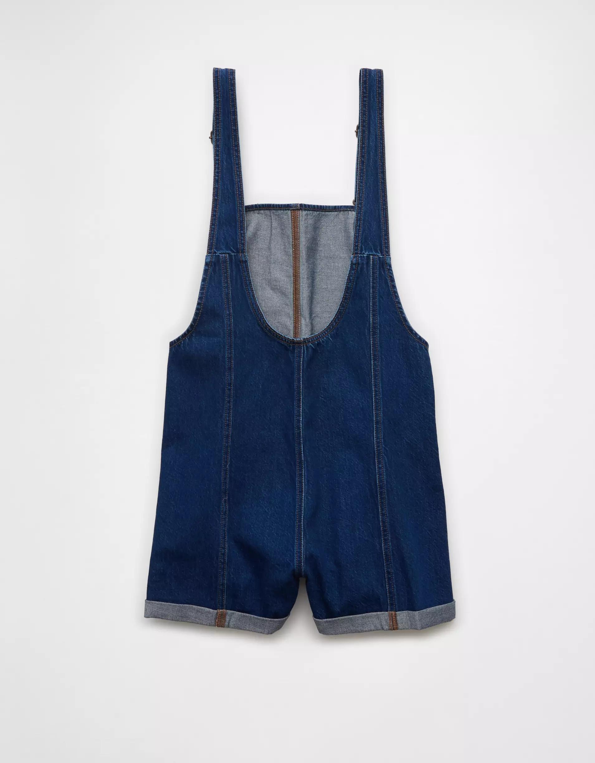 AE Easy Baggy Denim Short Overall Product Image