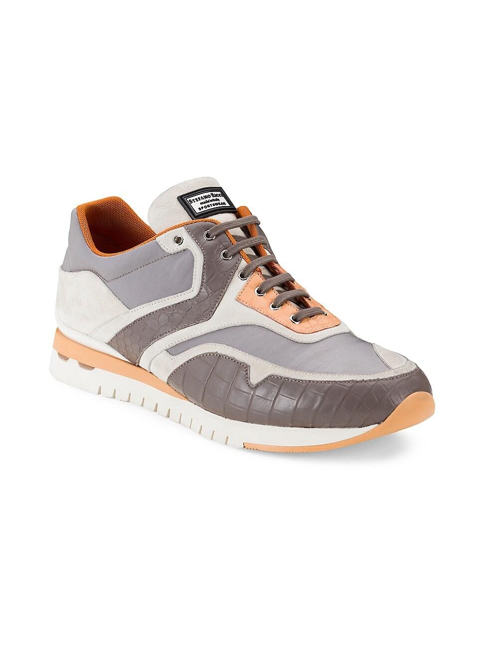 Mens Crocodile Leather Sneakers Product Image