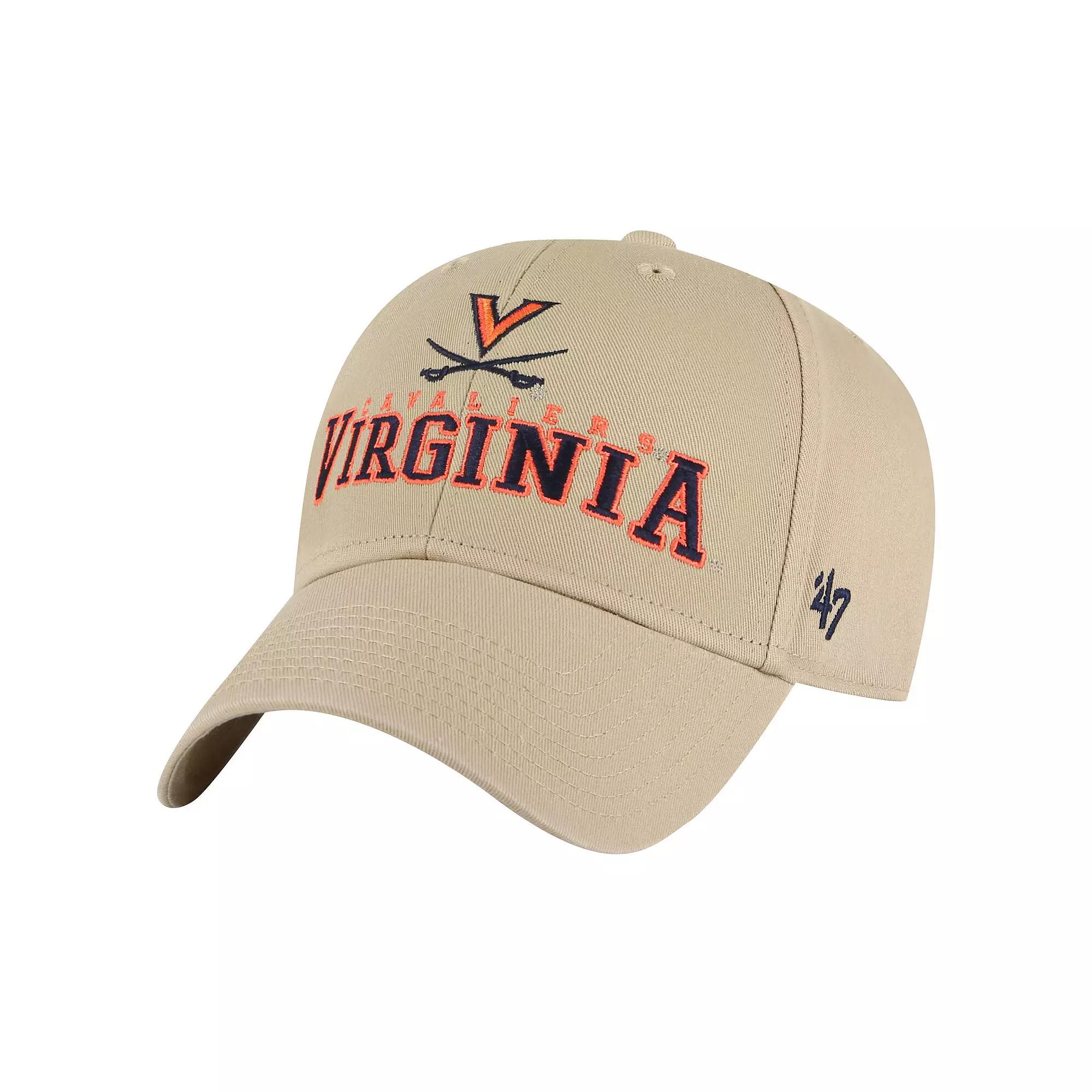 Men's '47 Khaki Virginia Cavaliers Powell MVP Adjustable Hat, Beig K Product Image