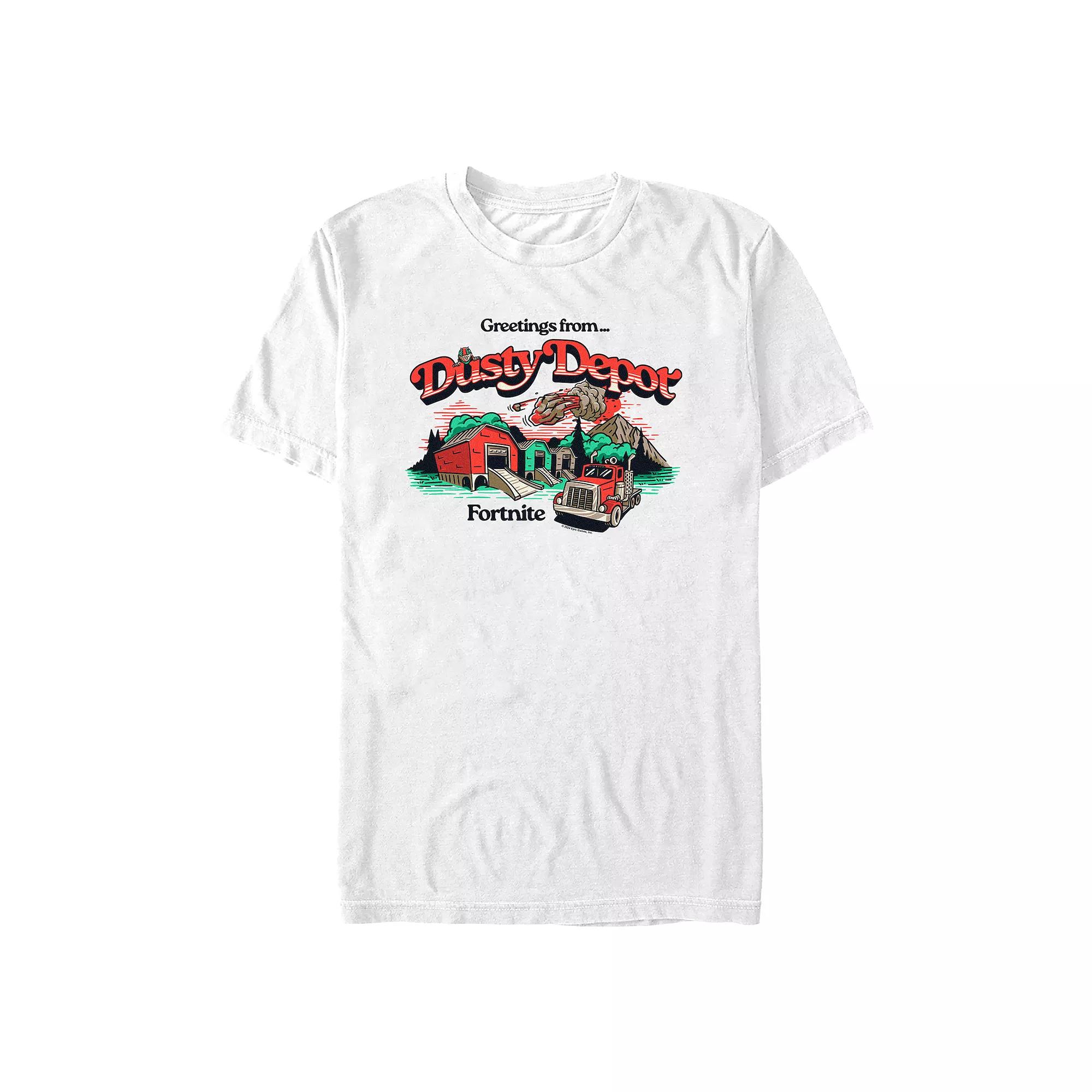 Men's Fortnite Greetings From Dusty Depot Graphic Tee,  Product Image