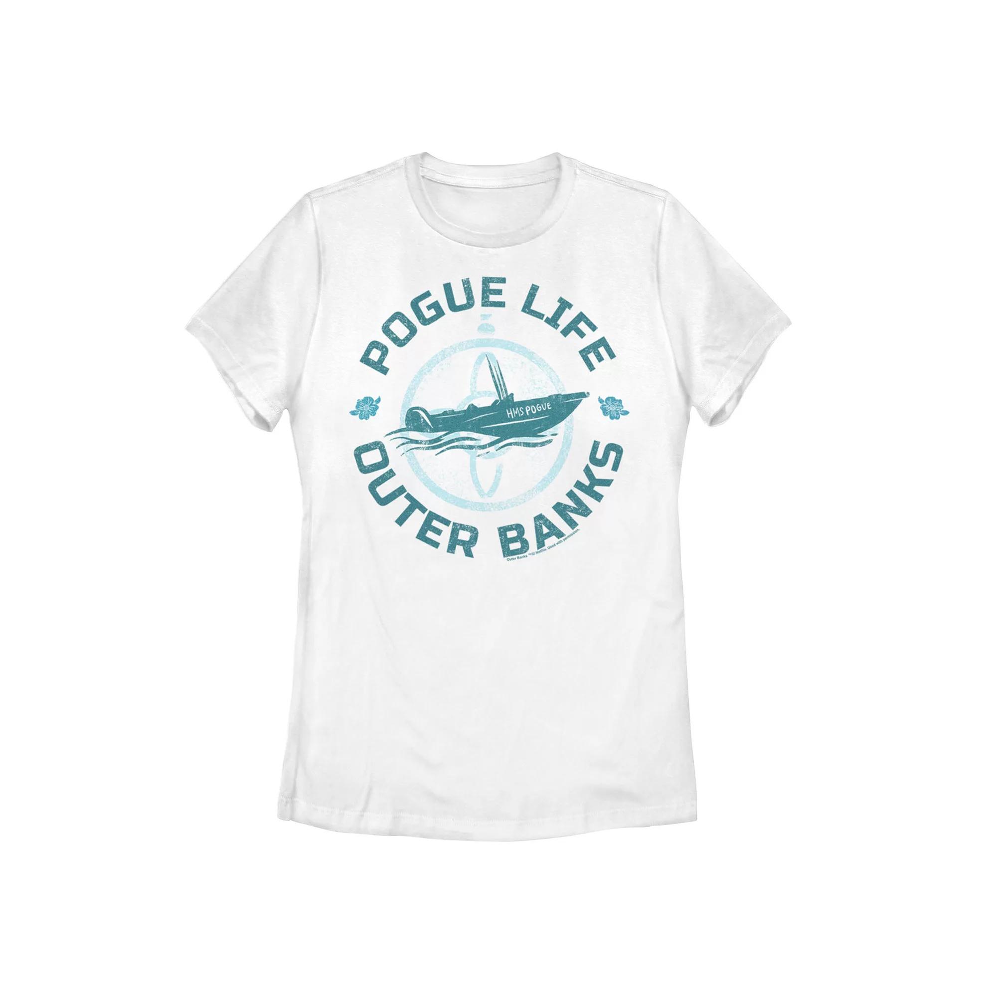 Juniors' Outer Banks Pogue Life Blue Hue Portrait Tee, Girl's,  Product Image
