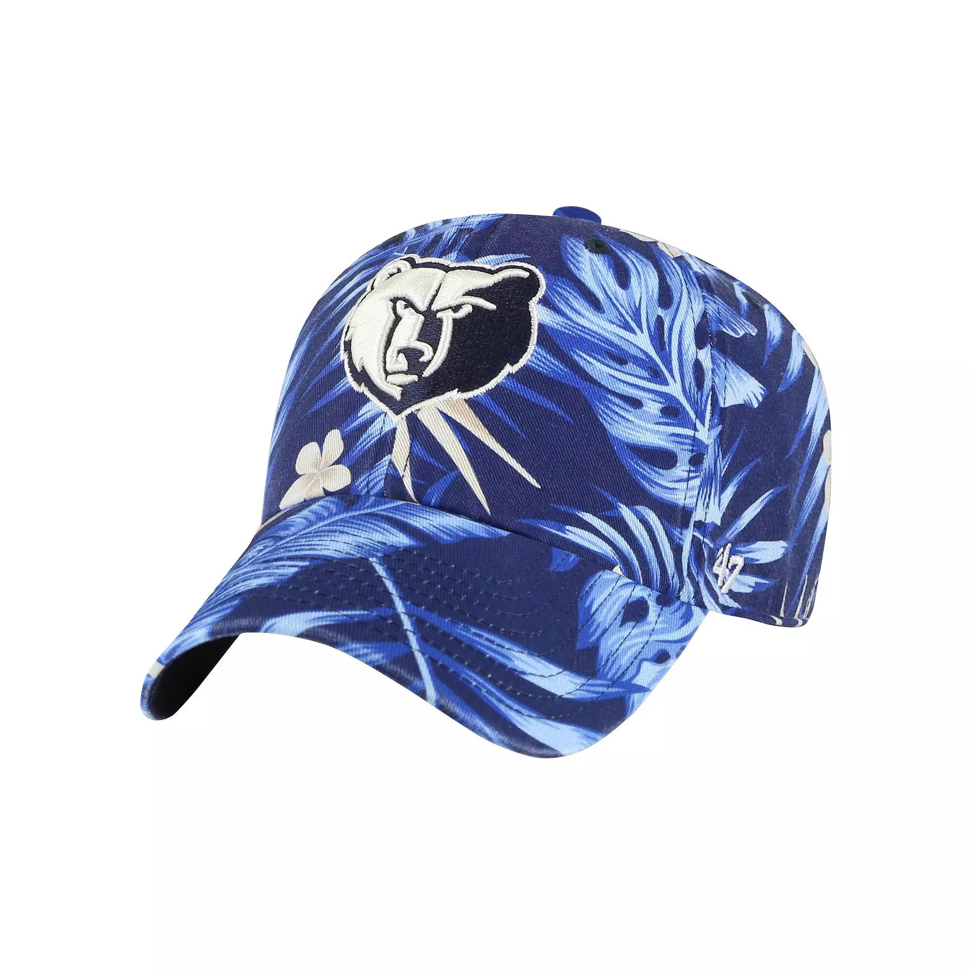 Men's '47 Navy Memphis Grizzlies Tropicalia Floral Clean Up Adjustable Hat, Grz Blue Product Image