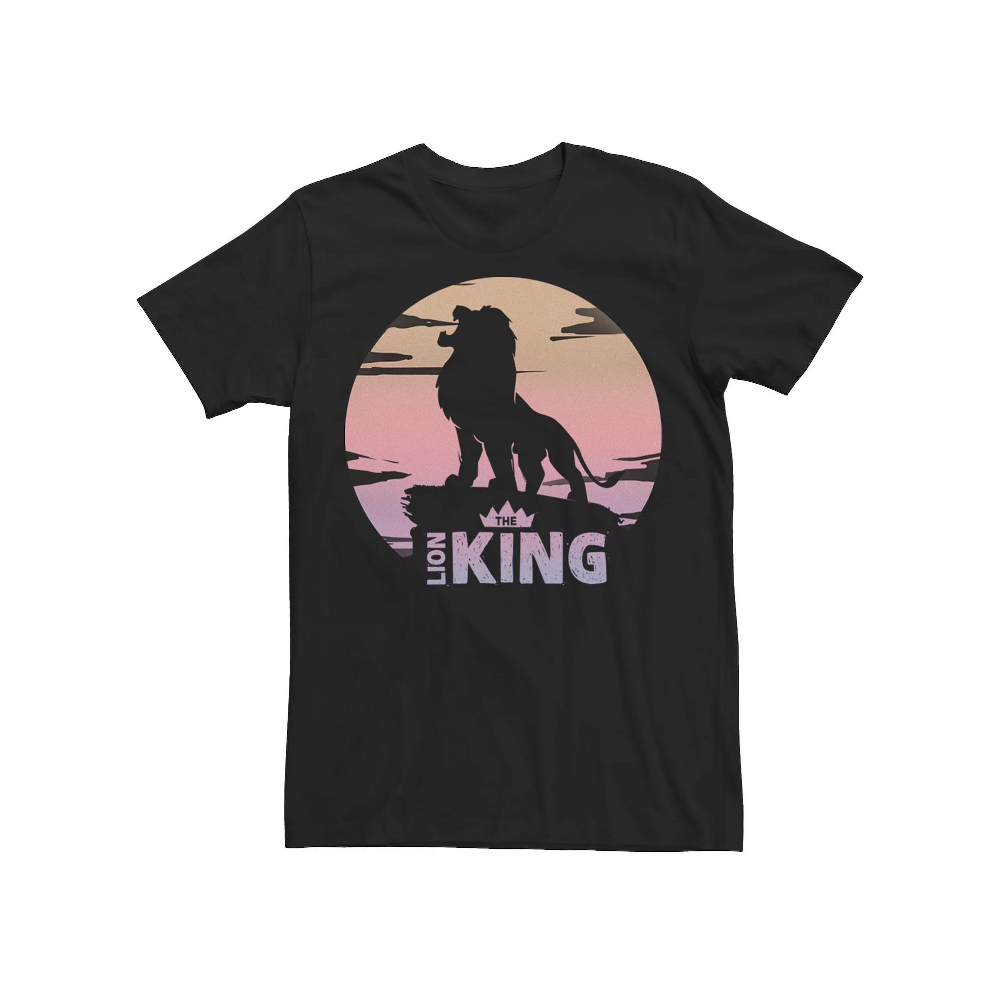 Disney's The Lion King Men's Live Action Sunset Pride Rock Poster Tee,  Product Image
