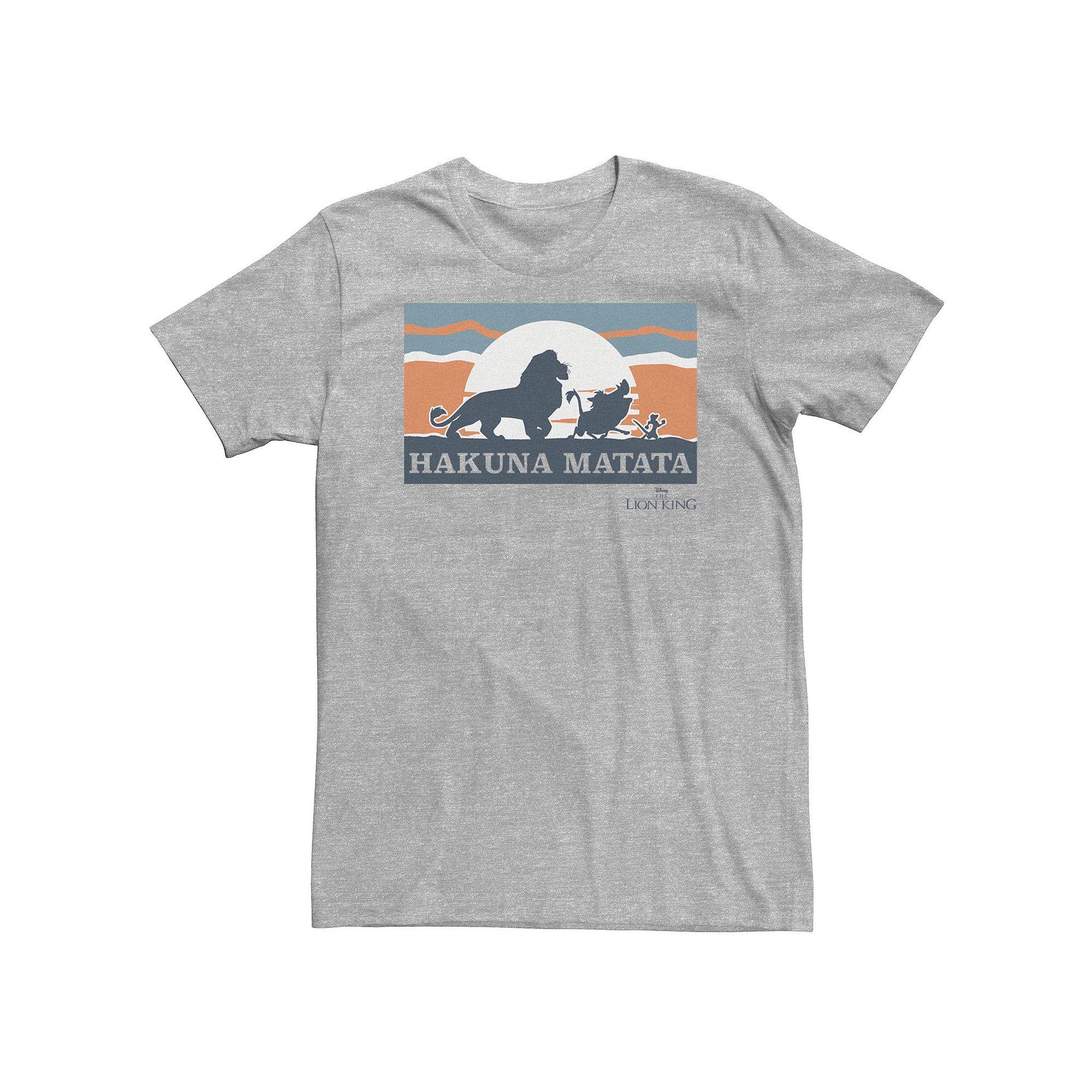Big & Tall Disney The Lion King Retro Hakuna Matata Trio Silhouette Tee, Men's,  Product Image