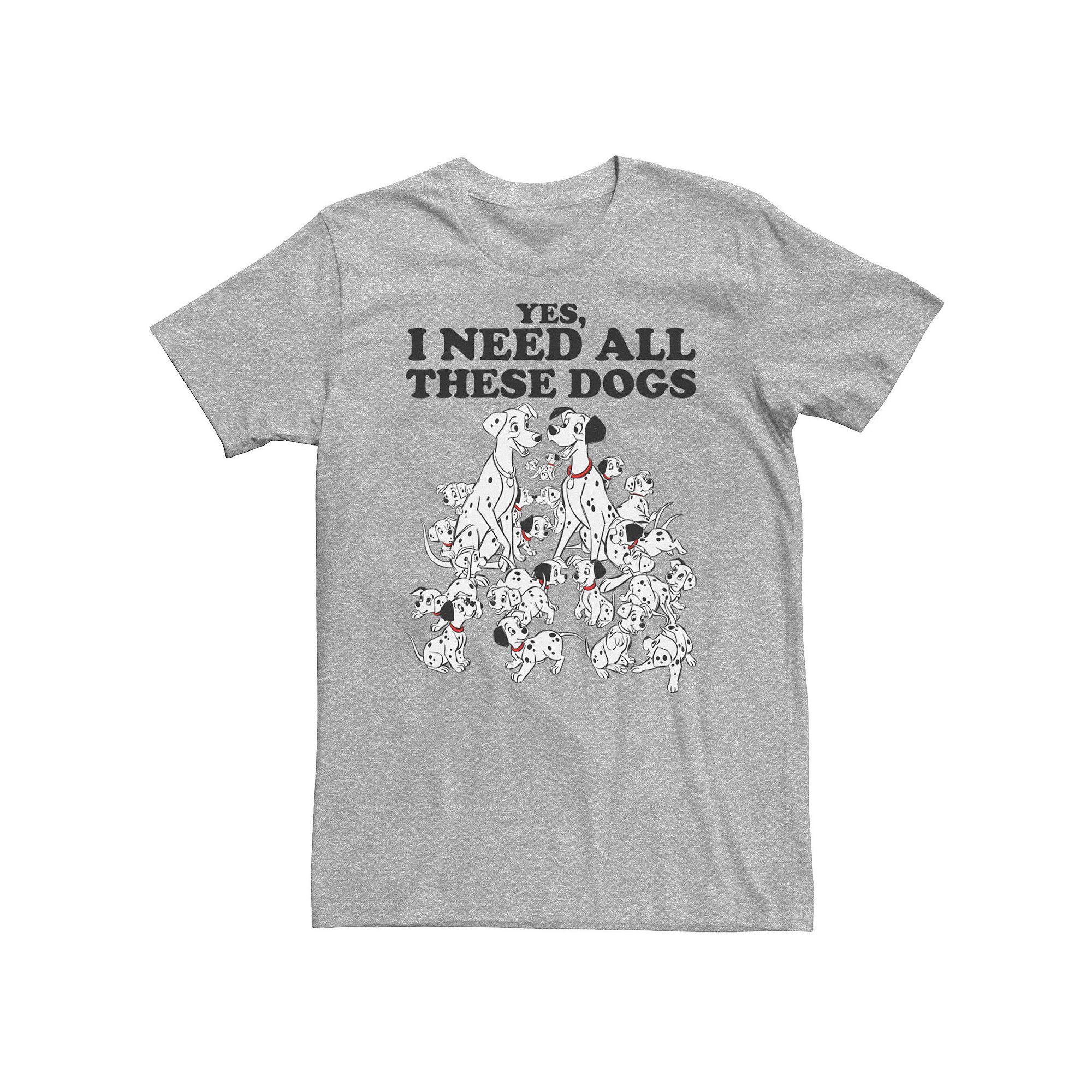 Big & Tall Disney 101 Dalmatians Yes I Need All These Dogs Tee, Men's,  Product Image