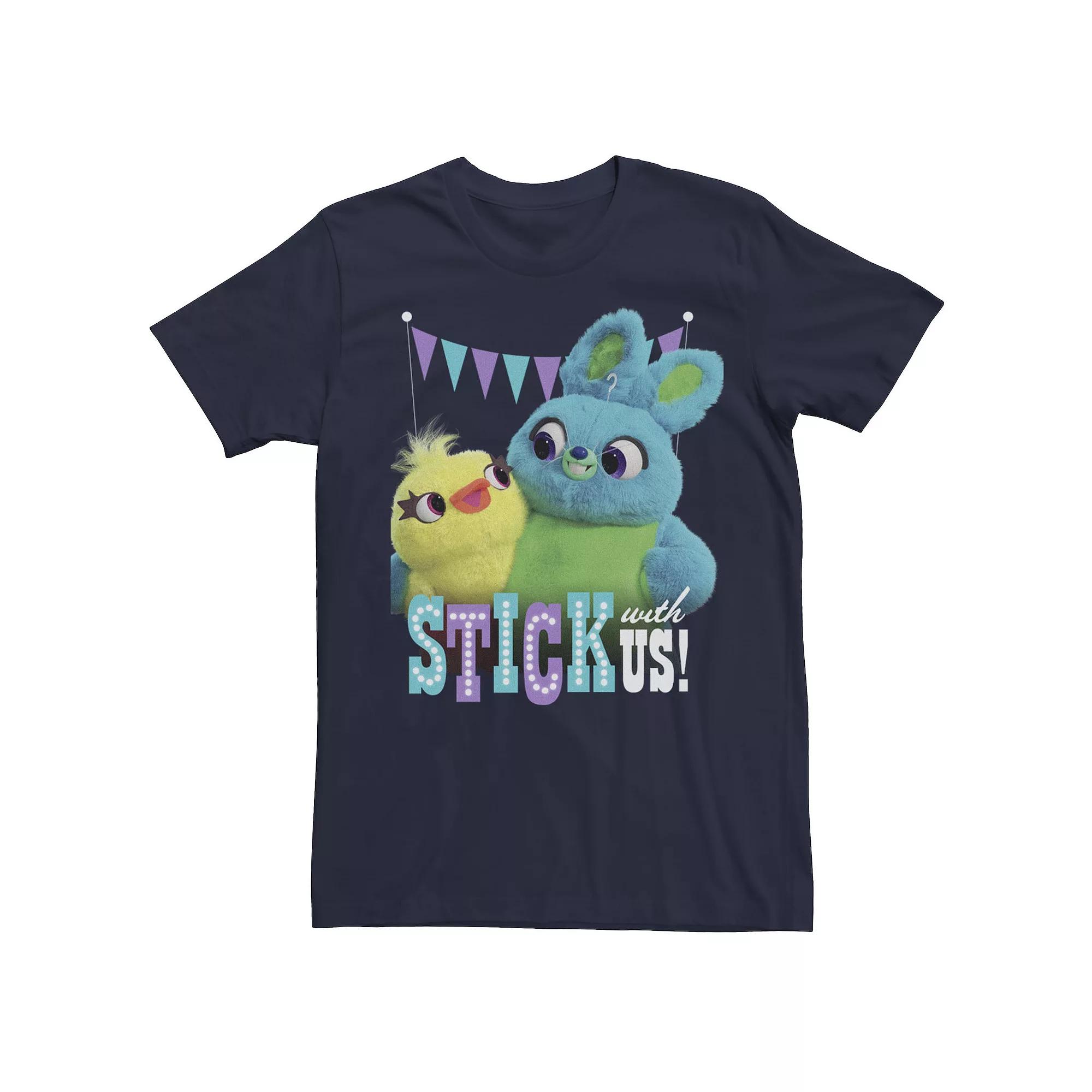 Disney / Pixar's Toy Story 4 Ducky & Bunny Men's Stick With Us Tee,  Product Image