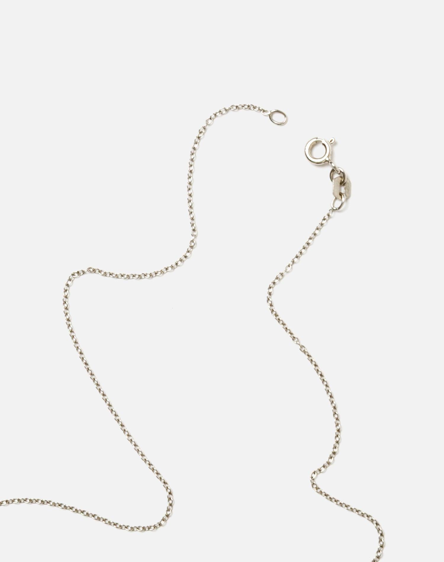 40s Sterling Heart Signet Necklace Product Image