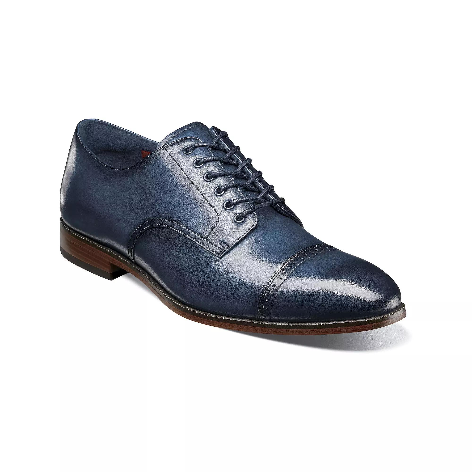Stacy Adams William Men's Cap-Toe Leather Oxford Shoes, Size: 11, Blue Product Image