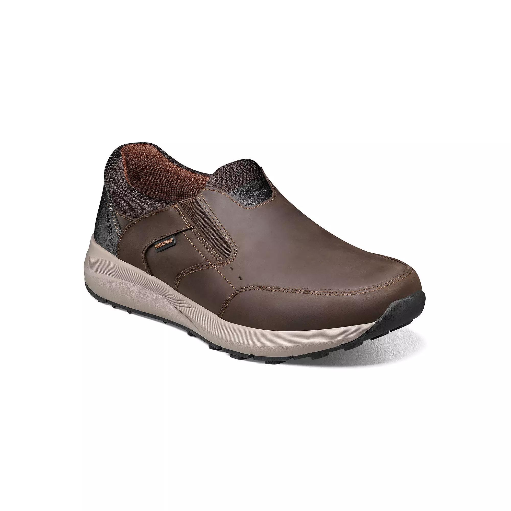 Nunn Bush® Excursion Men's Waterproof Leather Slip-On Shoes, Size: 9, Brown Ch Product Image