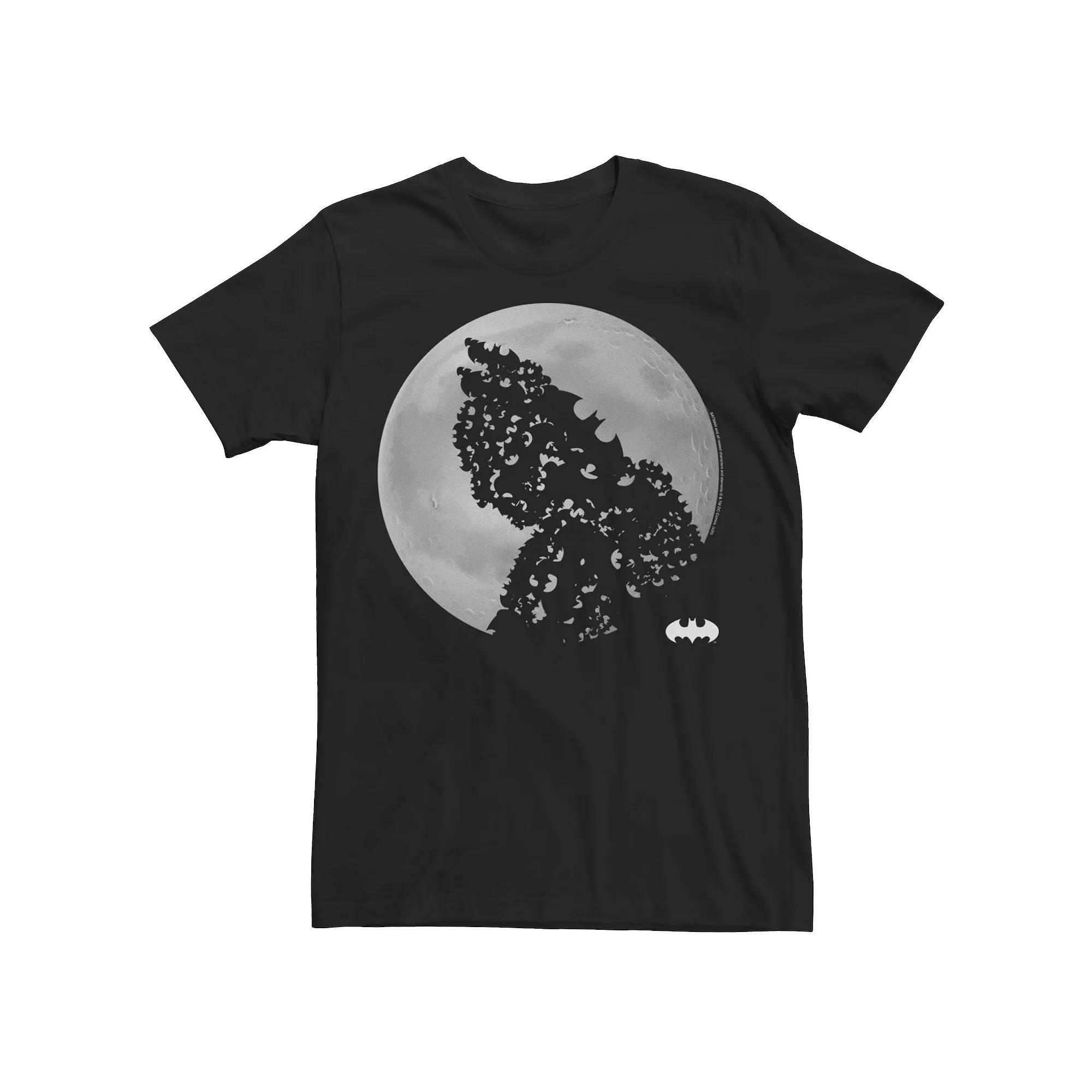 Men's DC Fandome Batman Bat Moon Silhouette Tee, Size: XXL, Black Product Image