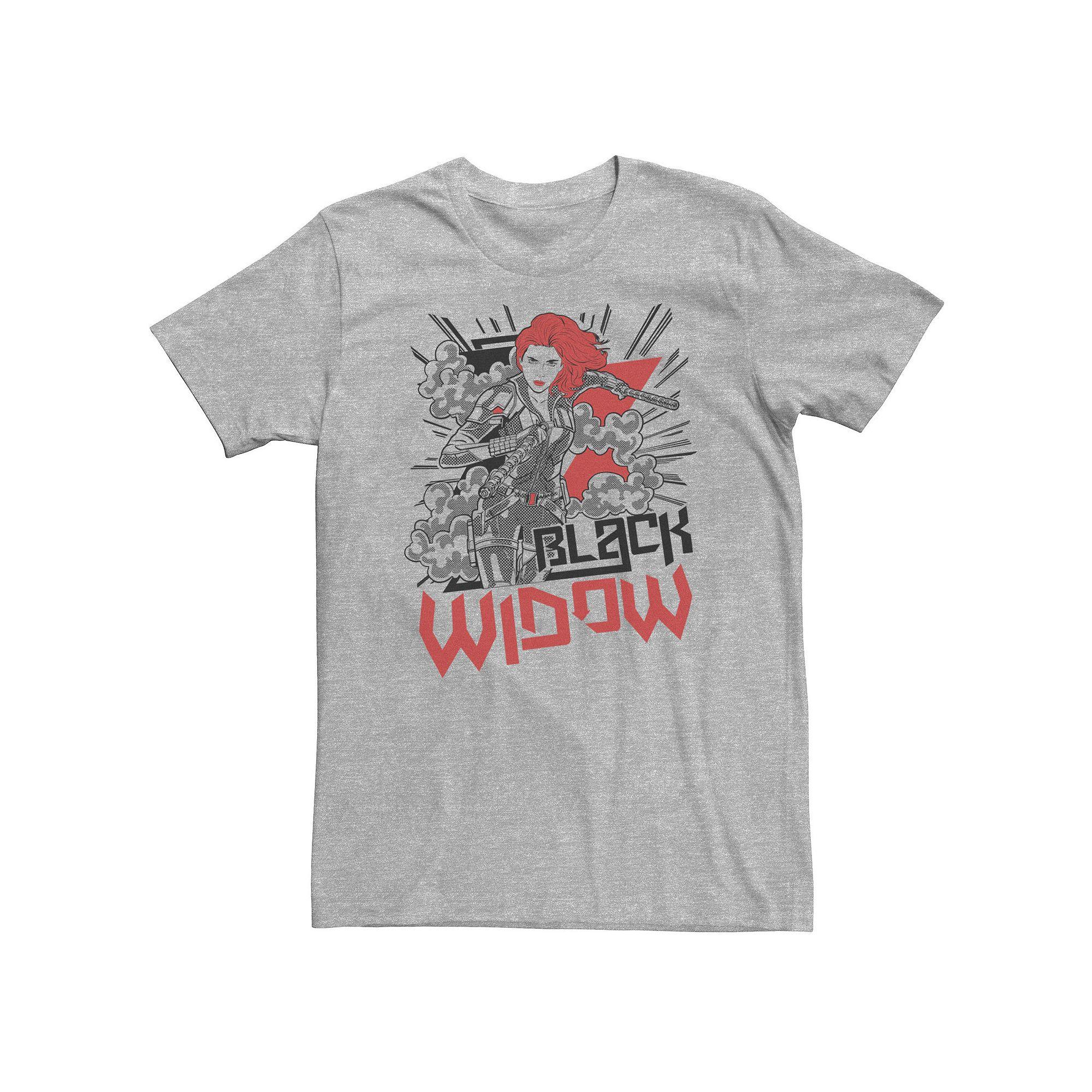 Big & Tall Marvel Black Widow Action Shot Tee, Men's,  Product Image