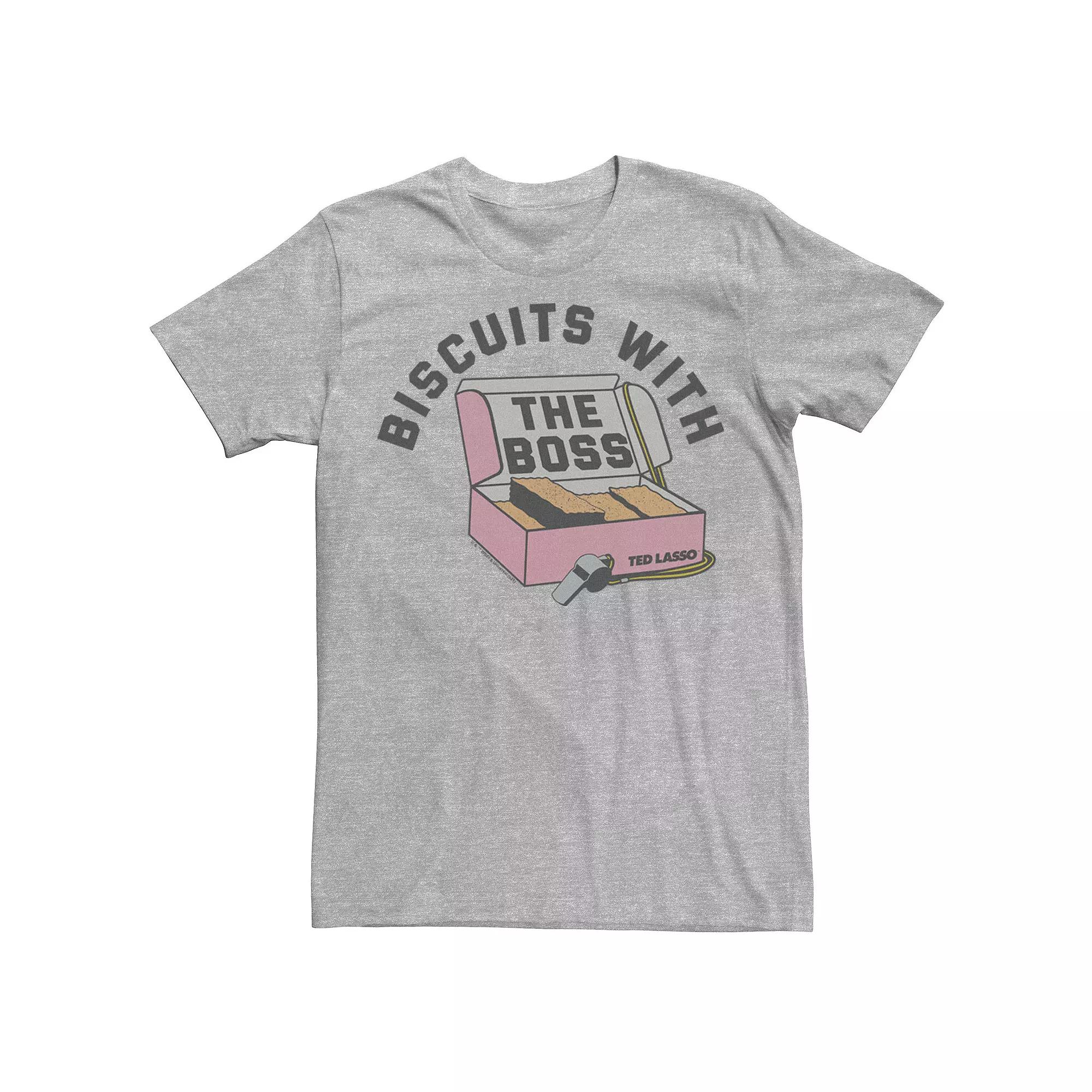 Men's Ted Lasso Biscuits With The Boss Simple Portrait Tee,  Product Image