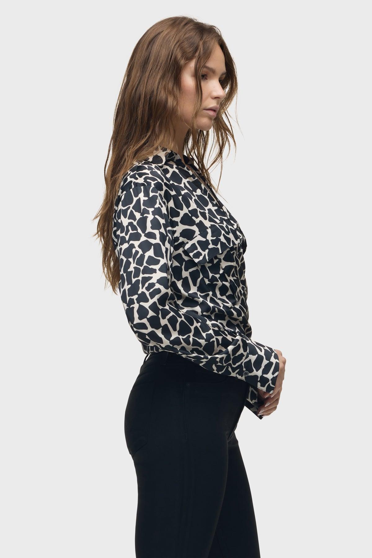 Long Sleeve Wrap Shirt Female Product Image