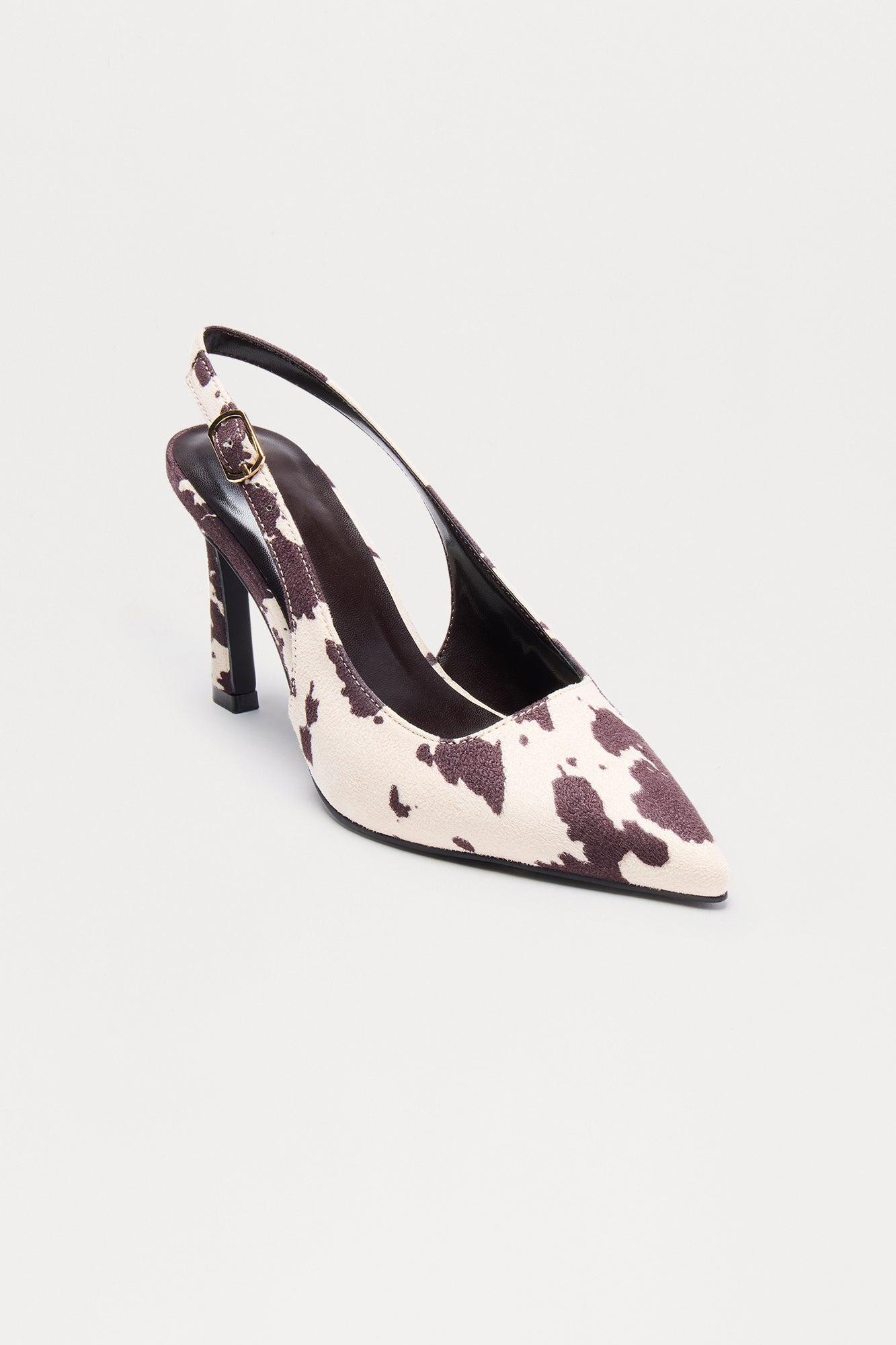 Samantha Slingback Pumps - Brown/combo Female Product Image