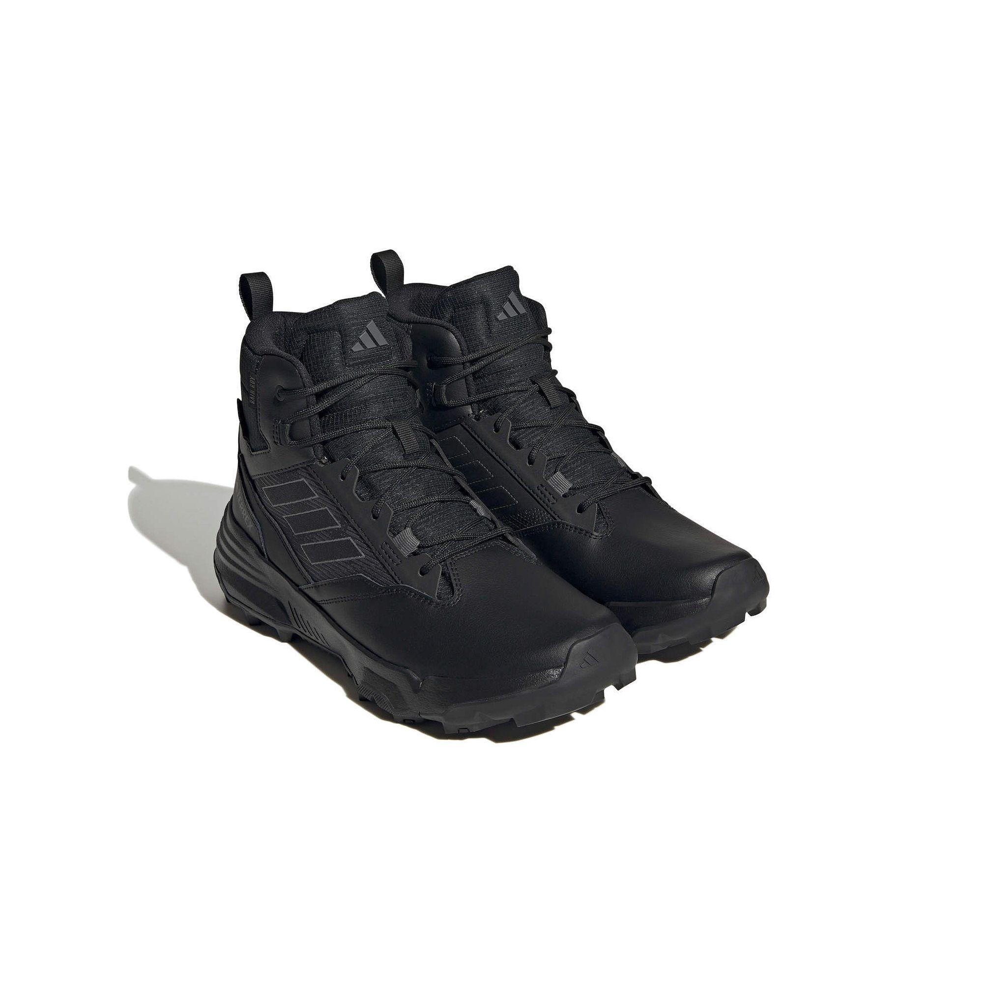 adidas Unity Leather Mid Rain.RDY Men's Hiking Shoes, Size: 10.5, Black Black Gray Product Image