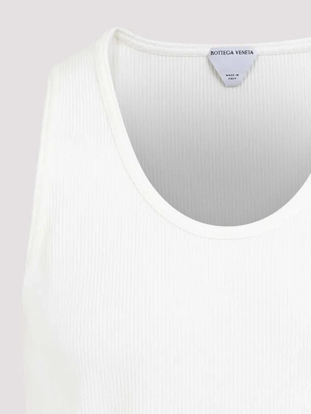 BOTTEGA VENETA Slim Fit Cotton T-shirt In White Product Image
