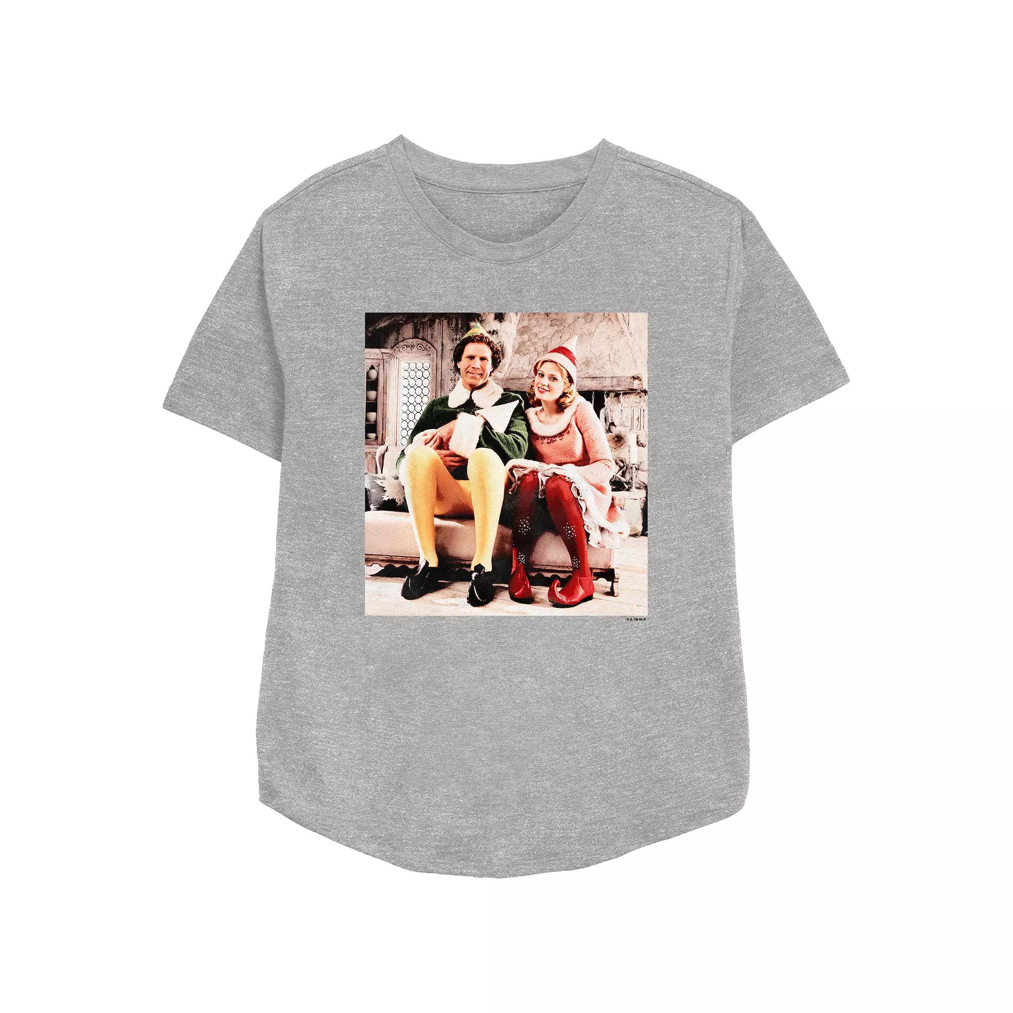 Women's Elf Buddy And Jovie Portrait Relaxed Fit Graphic Tee,  Product Image