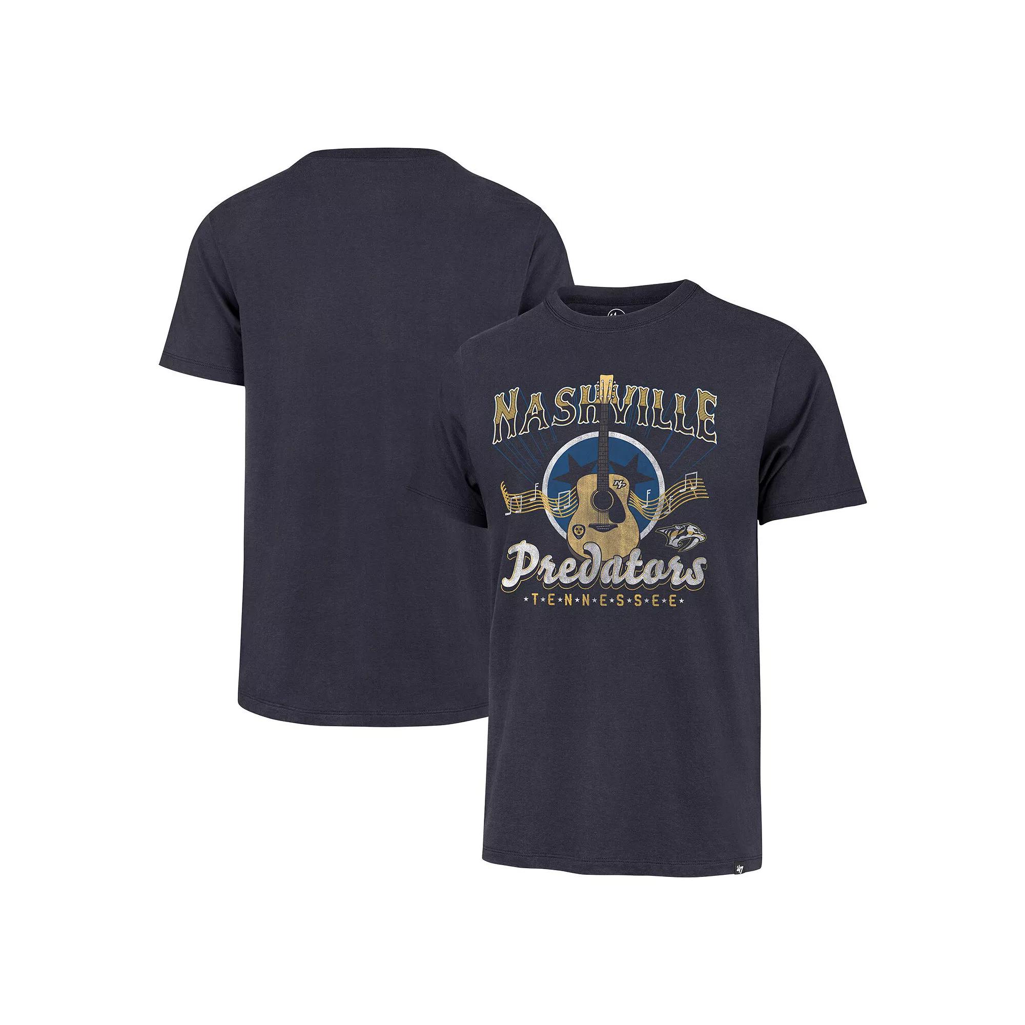 Men's '47 Navy Nashville Predators Regional Localized Franklin T-Shirt, Size: 2XL, Pdt Blue Product Image