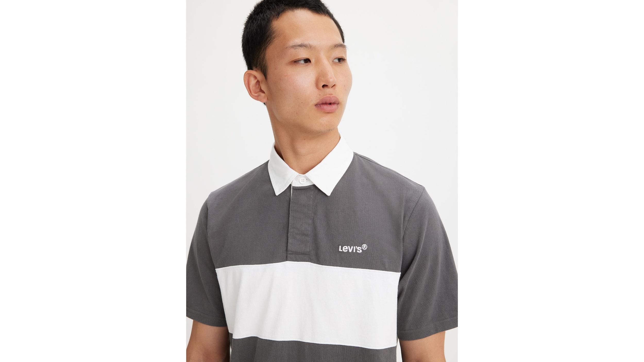 Short Sleeve Union Blocked Rugby Shirt Product Image