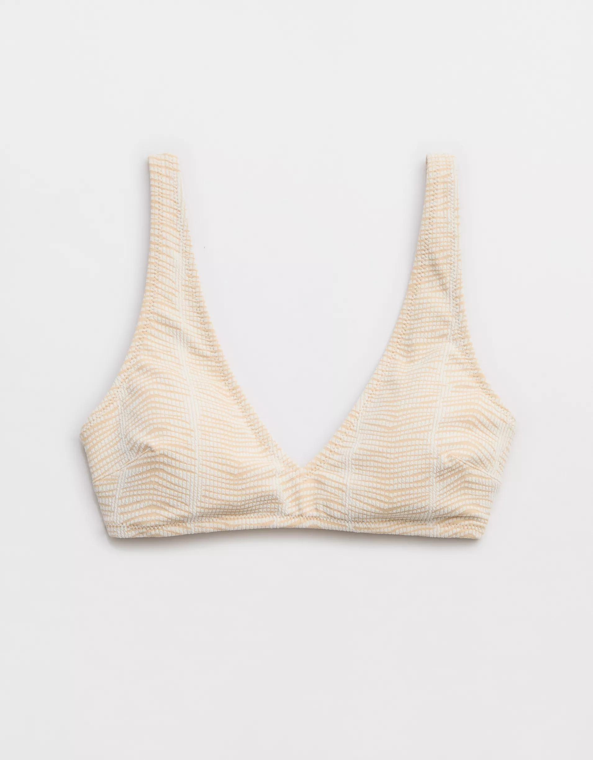 Aerie Jacquard Wide Strap Voop Bikini Top Product Image