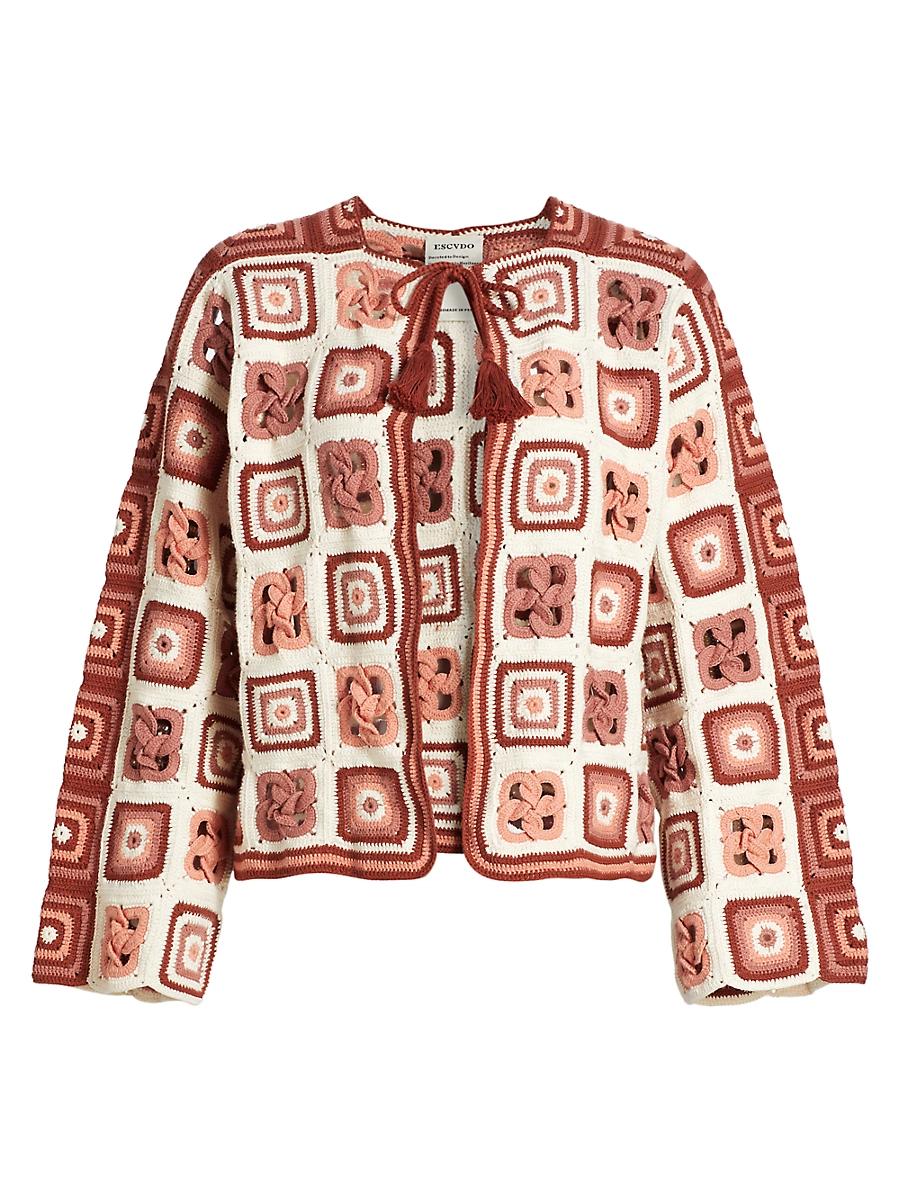 Womens Camino Santeria Crochet Cardigan Product Image