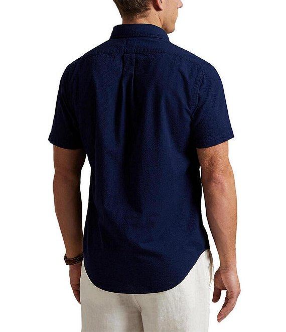 Polo Ralph Lauren Classic Fit Seersucker Short Sleeve Woven Shirt Product Image