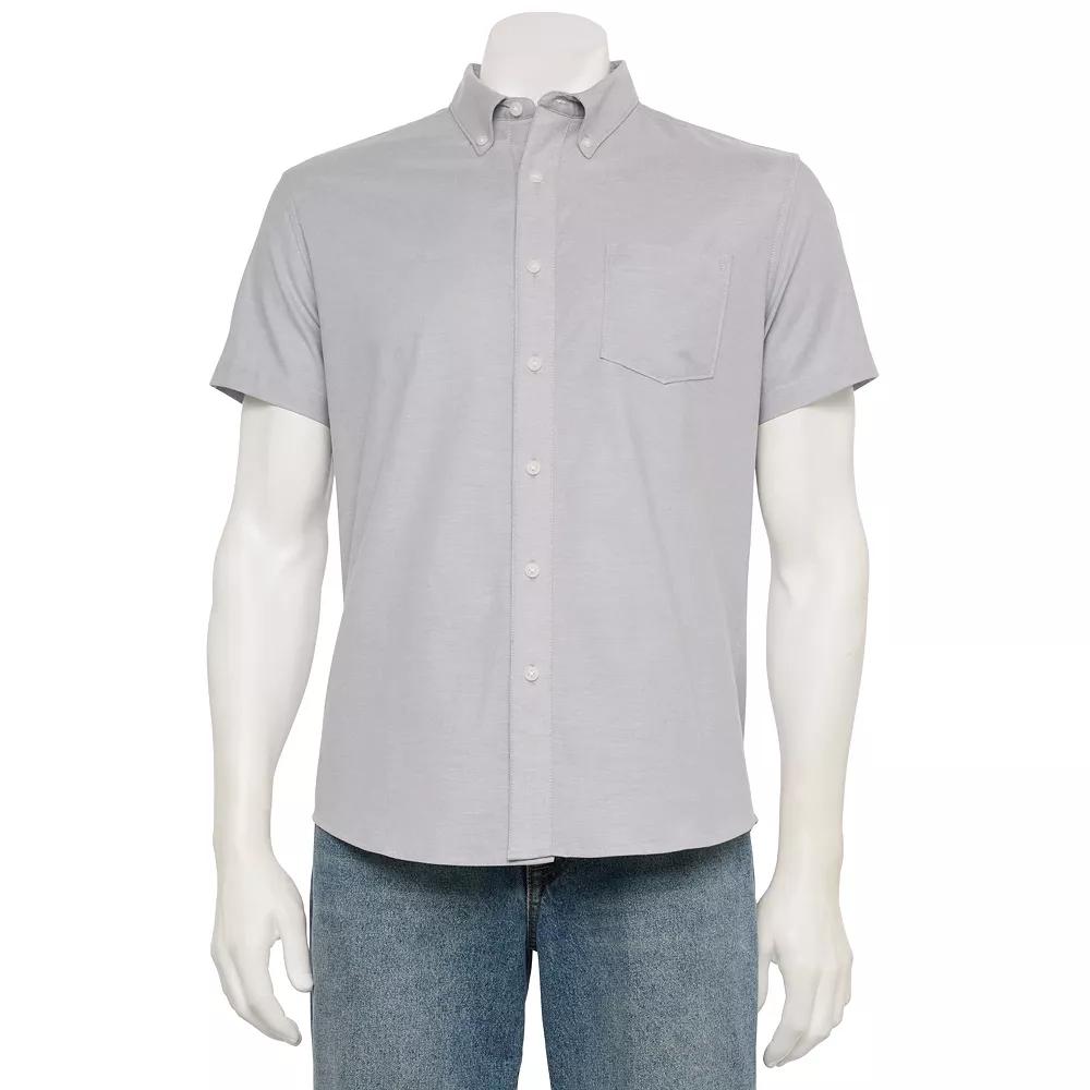 Men's Sonoma Goods For Life® Adaptive Short Sleeve Perfect Length Shirt,  Product Image