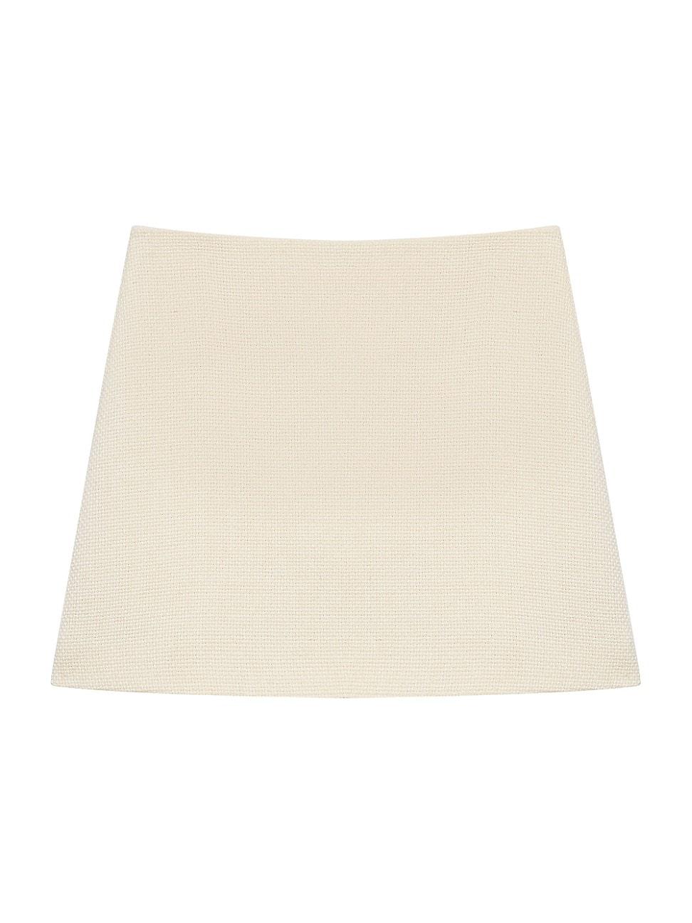 Womens Plush Tweed Miniskirt Product Image